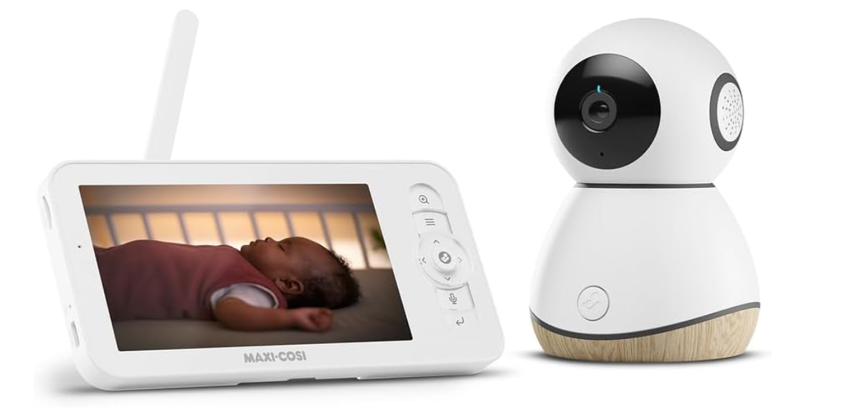 Maxi Cosi, Babá Eletrônica See Pro 360, tela 5.0, tecnologia CryAssist™ interpreta o choro, câmera HD 2K visão noturna, bateria de 10 horas, ruído branco