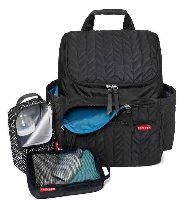Mochila Maternidade Skip Hop Forma BackPack - 11 Compartimentos, 2 Nécessaires (1 Térmica), Trocador Incluso