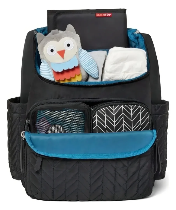 Mochila Maternidade Skip Hop Forma BackPack - 11 Compartimentos, 2 Nécessaires (1 Térmica), Trocador Incluso