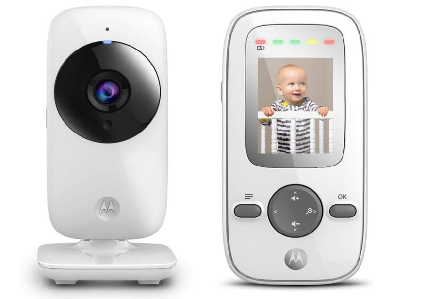 Motorola Babá Eletrônica Mbp481 - Tela De 2'' Zoom Digital E Visão Noturna Infravermelha Branco