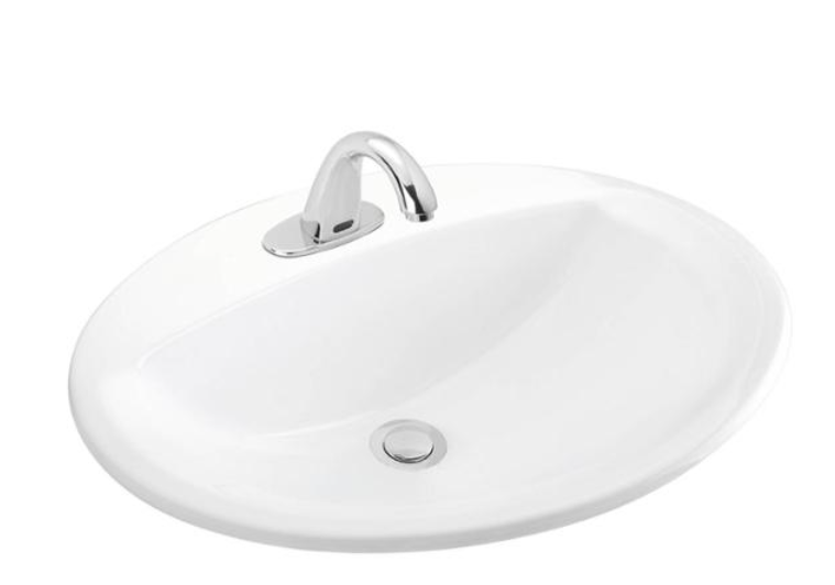 LAVAMANOS DE SOBREPONER GABINETE/REPISA PORCELANA MARSELLA OVALADO 20-1/8 PULGADAS