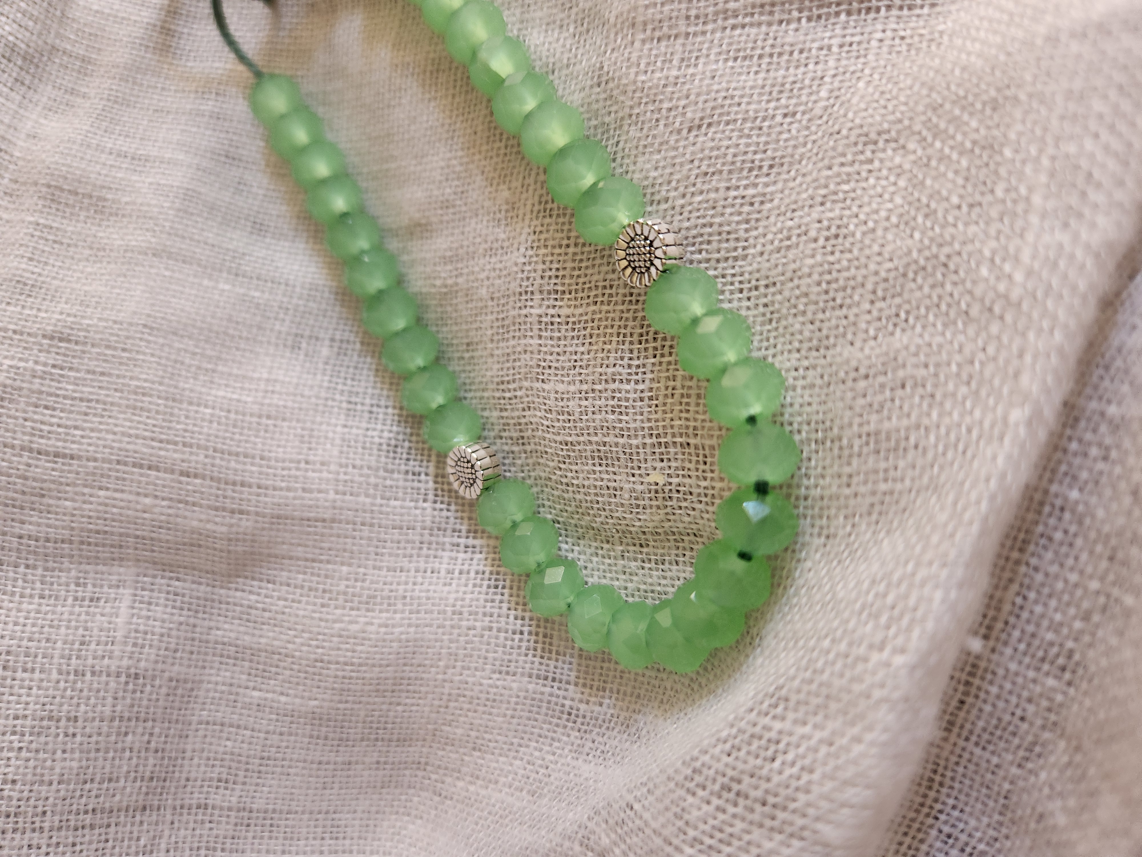 Green Fairy Wrist Prayer Bead 