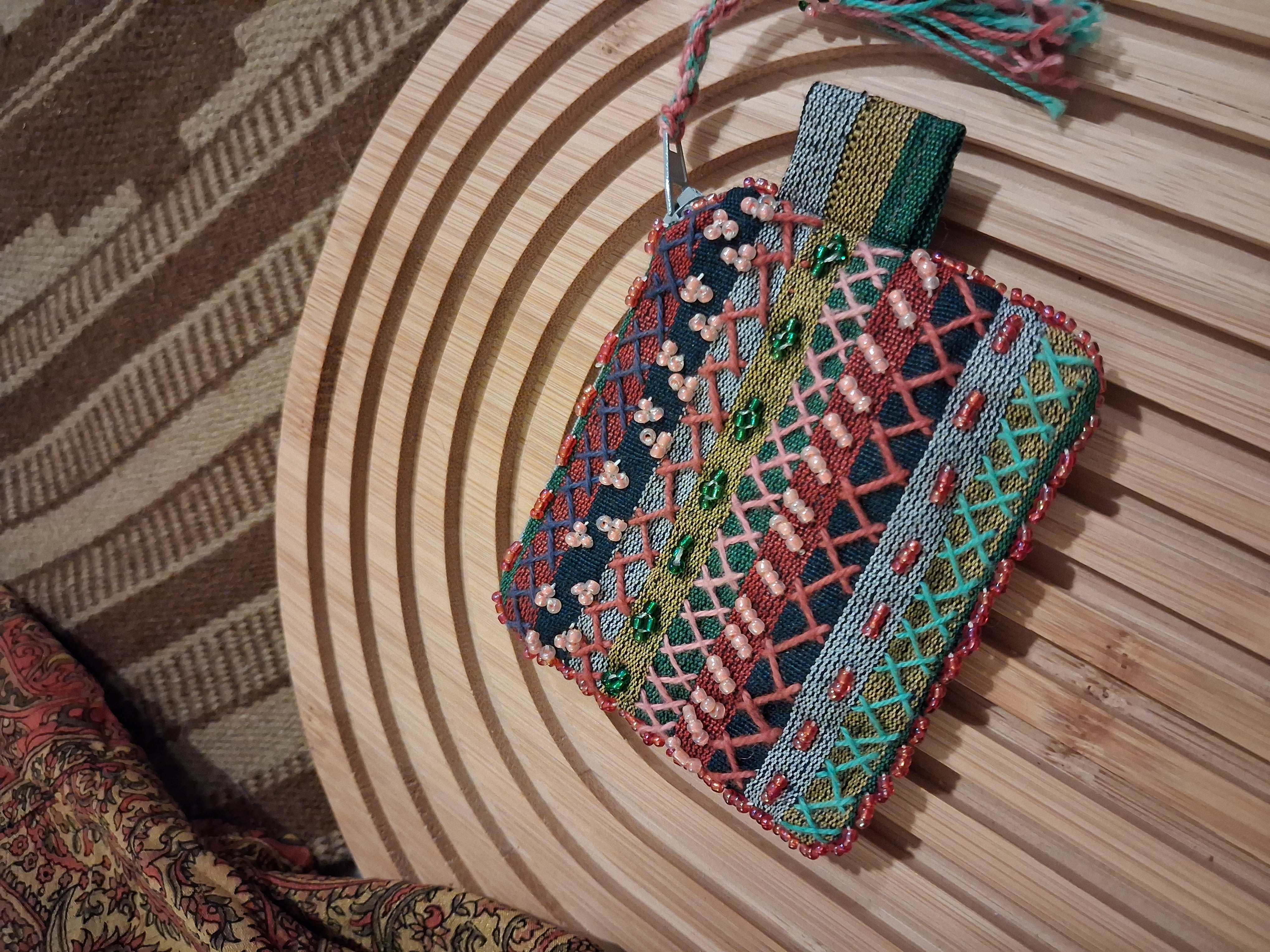 Colorful Ornamented Pouch