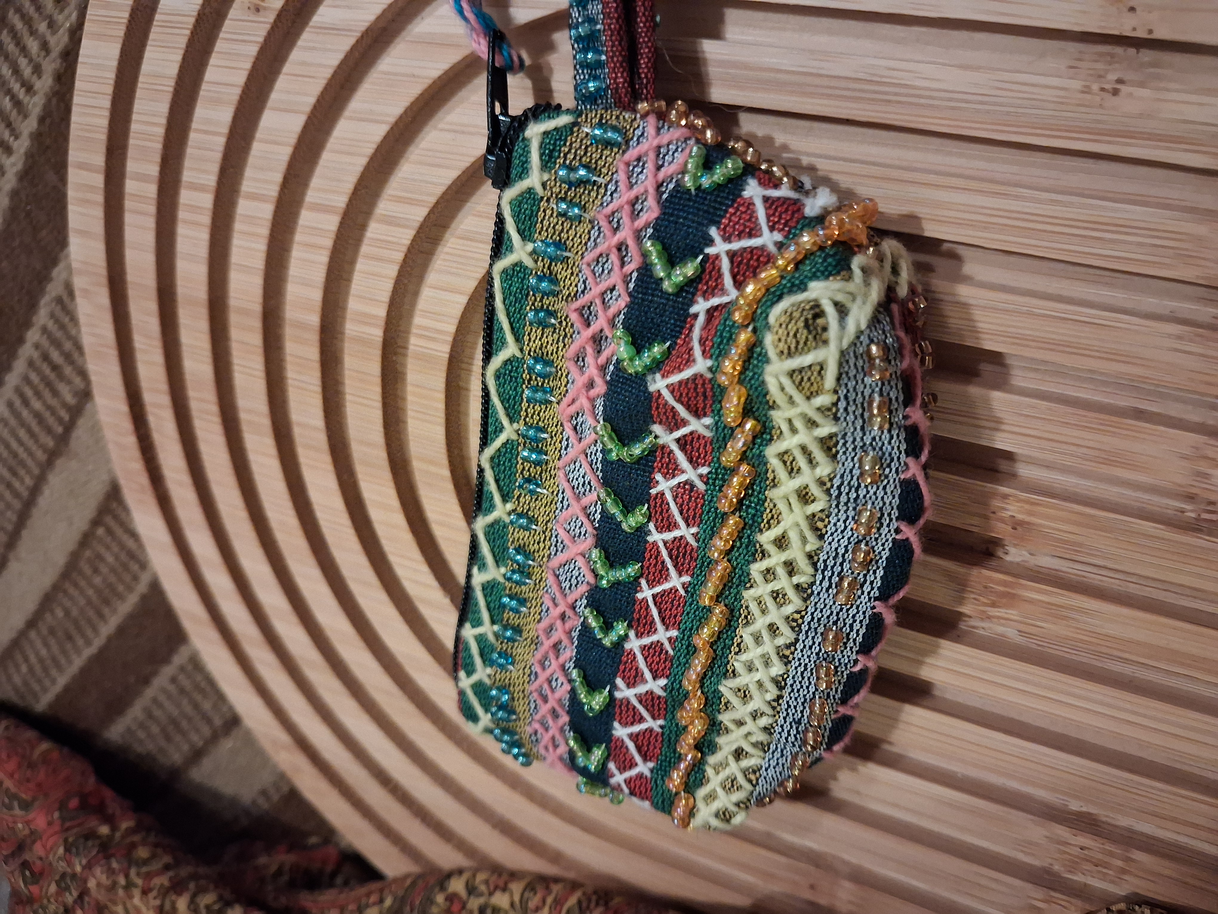 Rainbow Ornamented Pouch