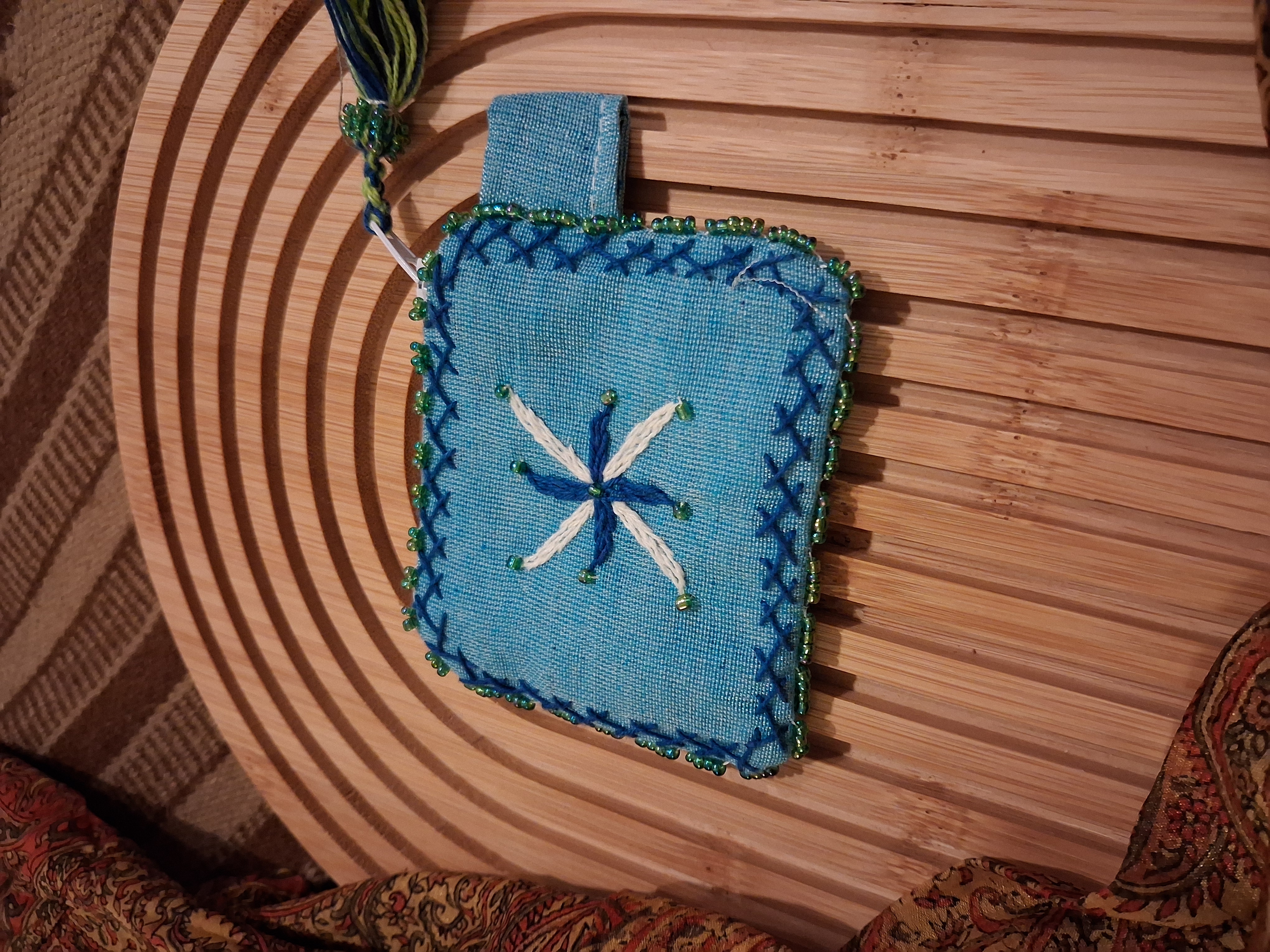 Cloudy Ornamented Pouch