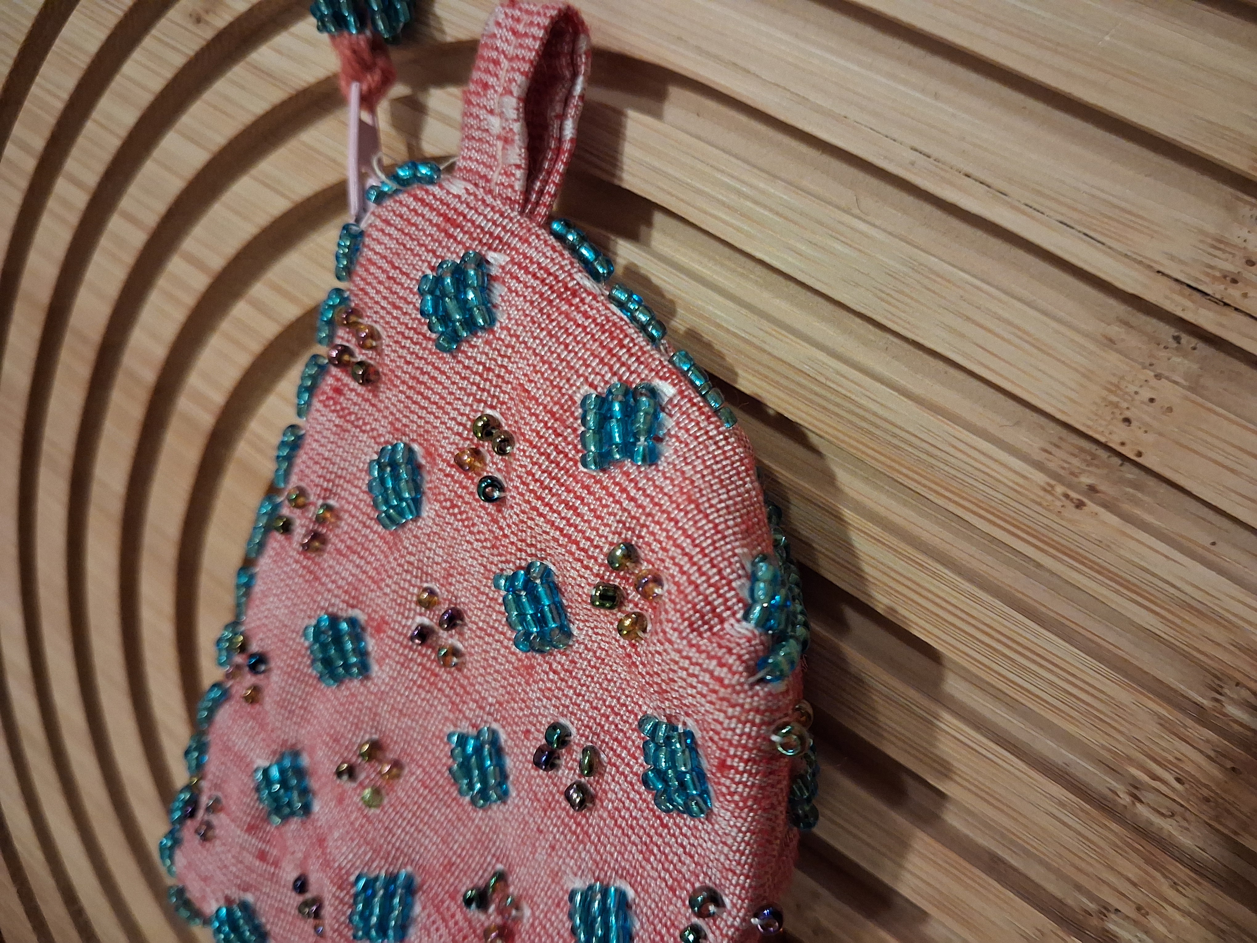 Pink Ornamented Pouch