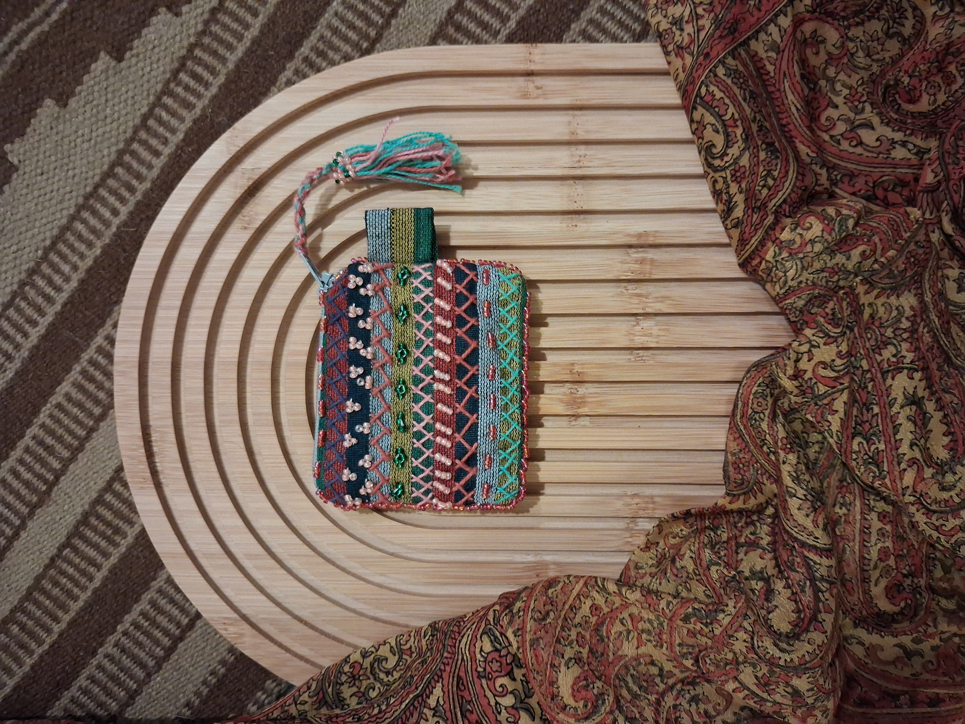 Colorful Ornamented Pouch