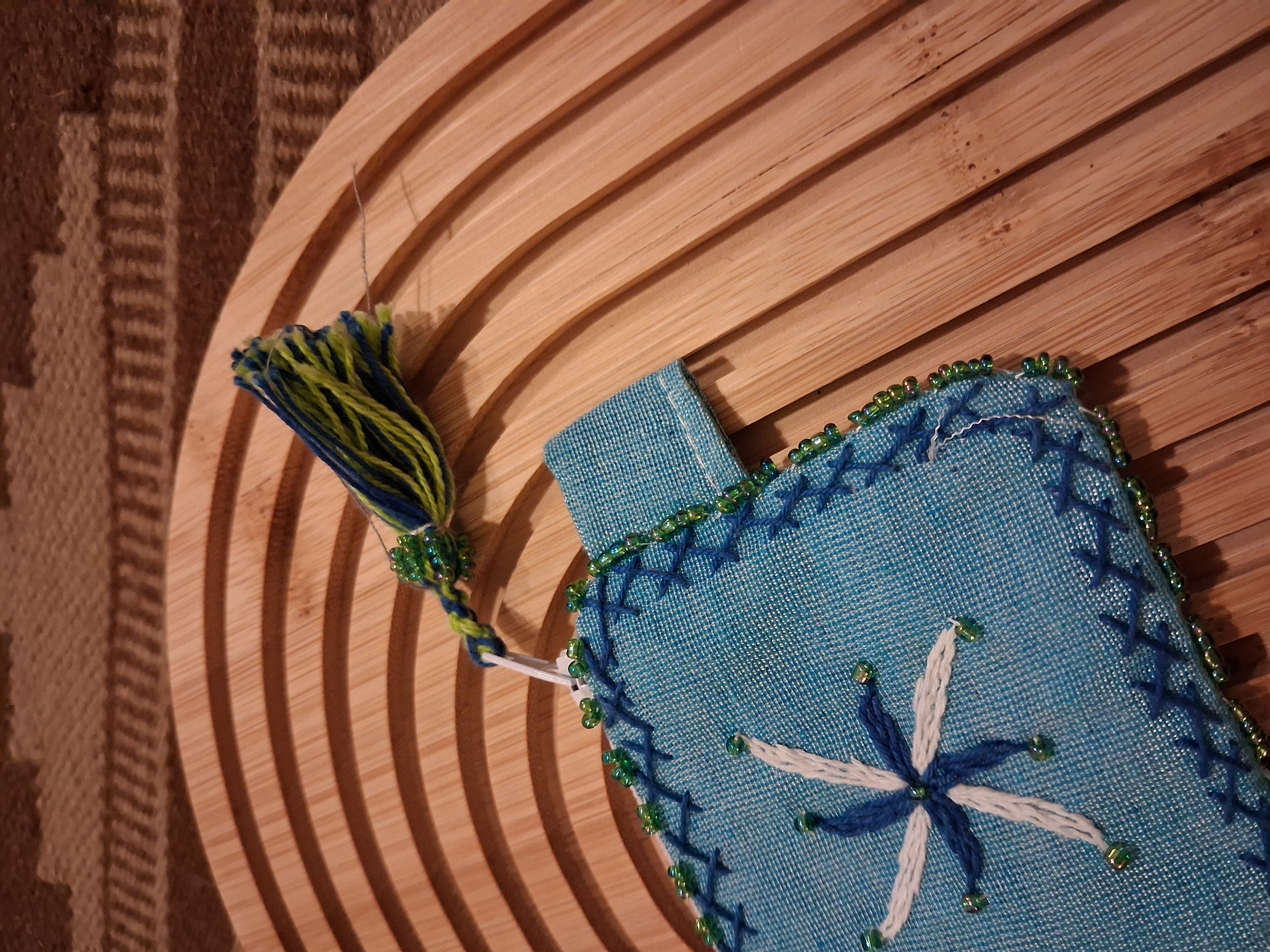 Cloudy Ornamented Pouch