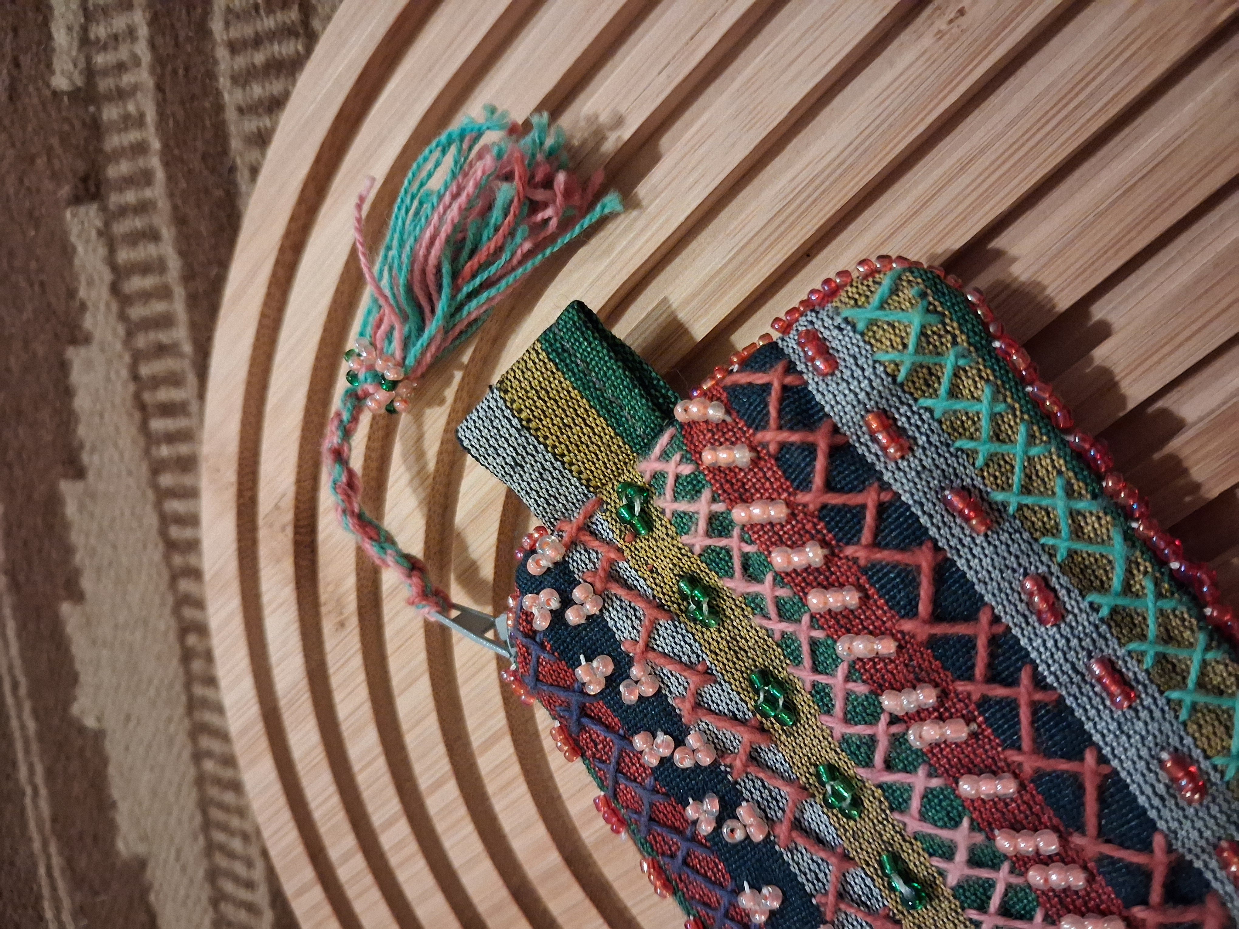 Colorful Ornamented Pouch