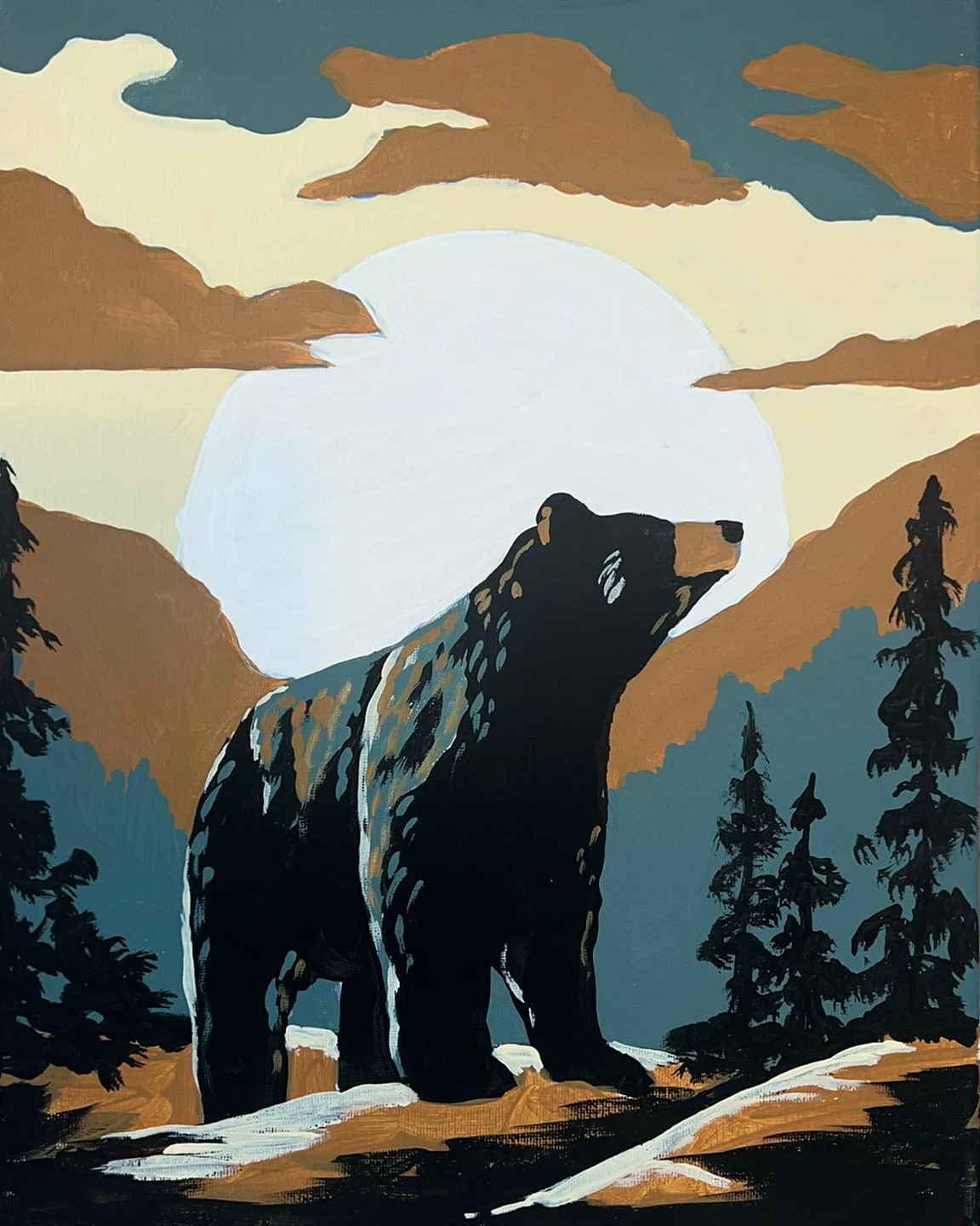Backcountry Bear Online Paint Party