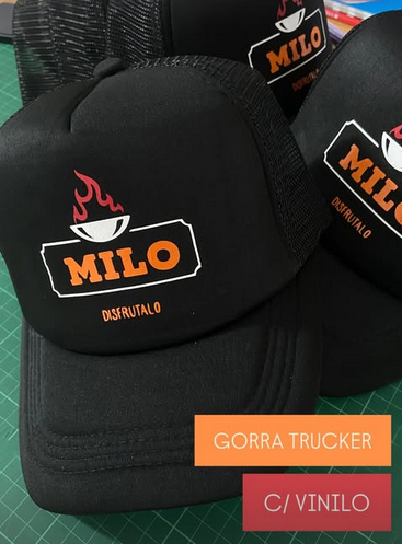Gorra Trucker con Vinilo Textil