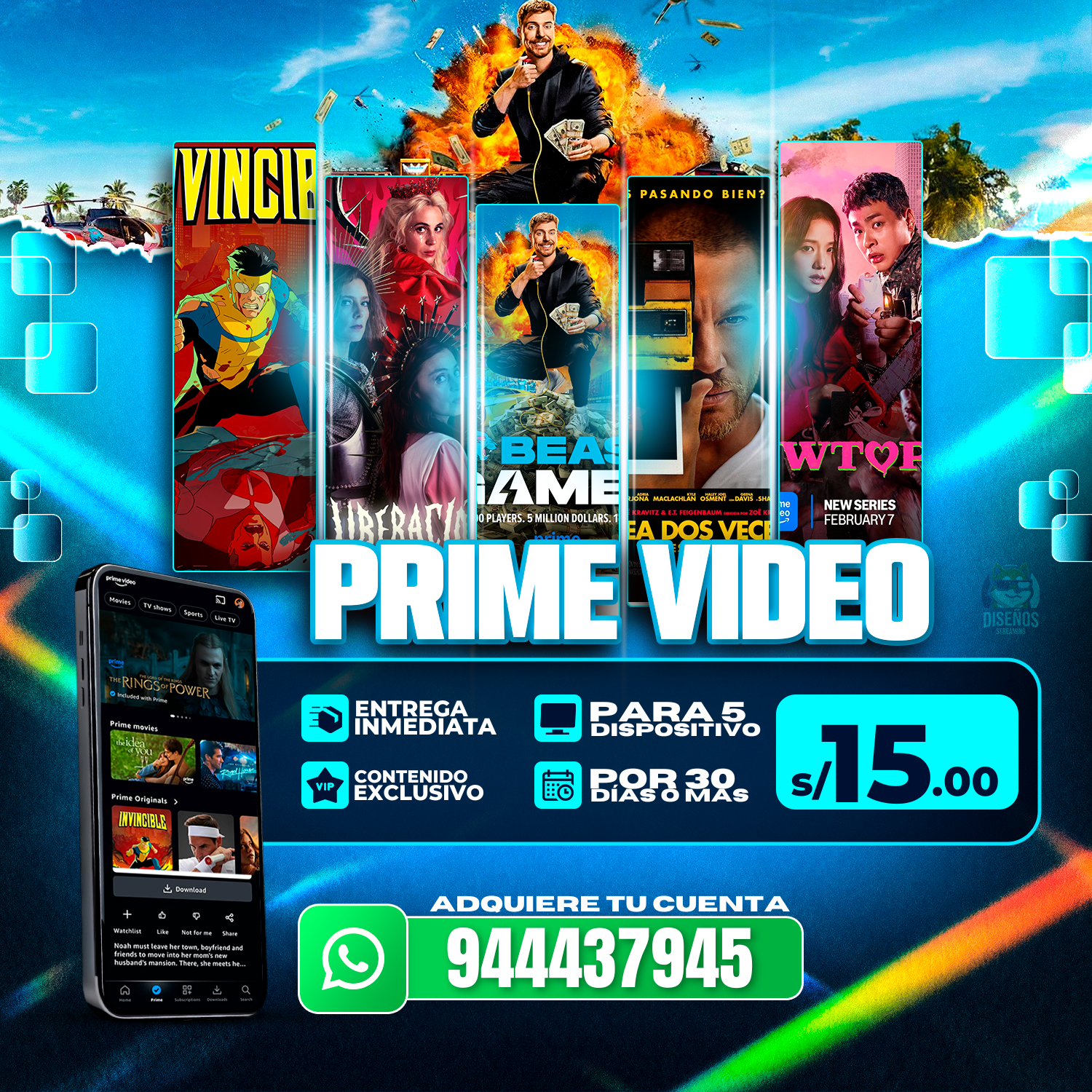 🚀🎬 **Prime Video** 🔥🍿 |Cuenta Completa🔓✅