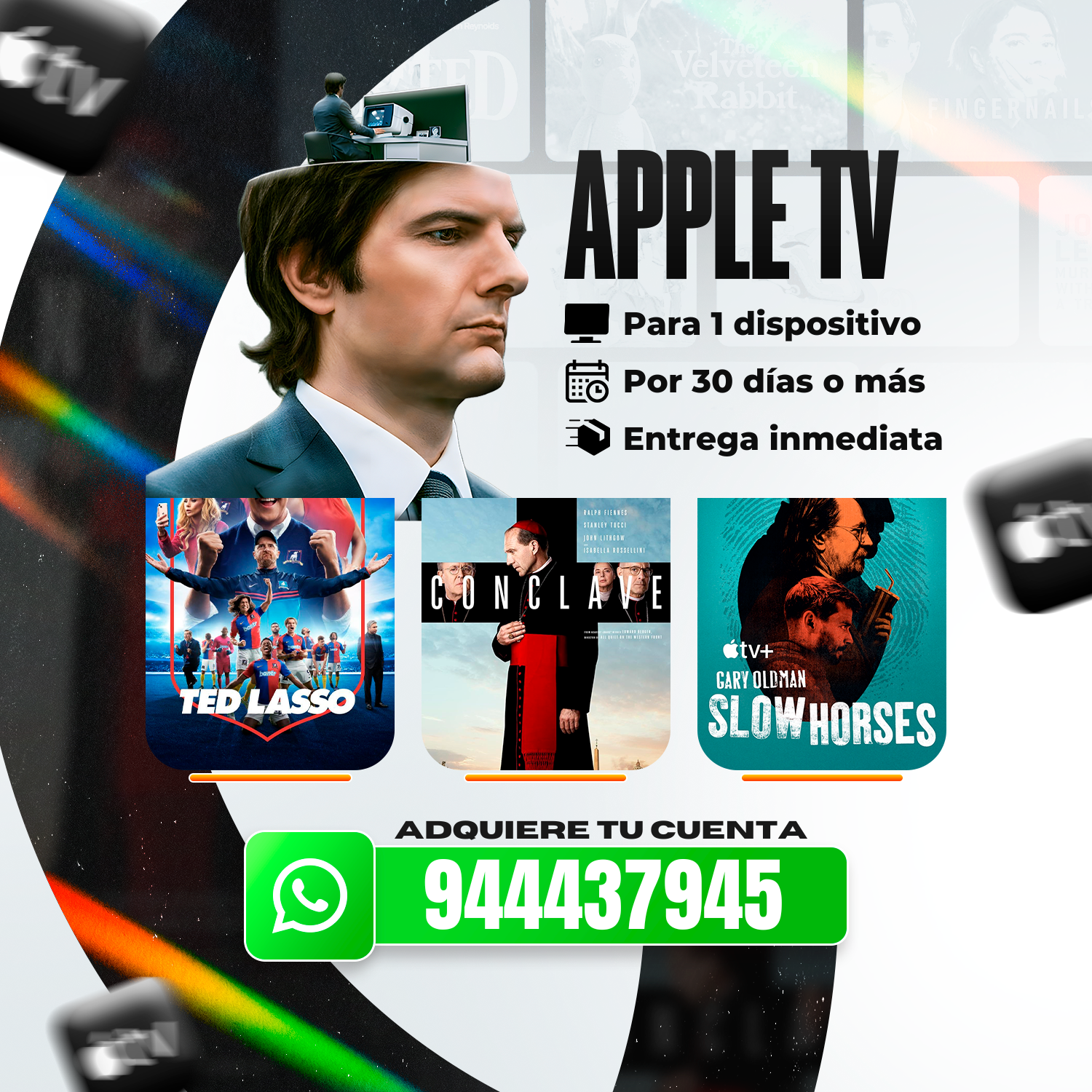 🍏 Apple TV+ MLS Completa 📺⚽⏳ 2 Meses