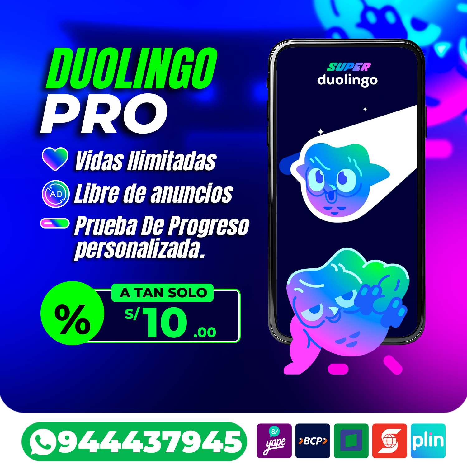 📚 Duolingo Pro - 1 Mes 🌟
