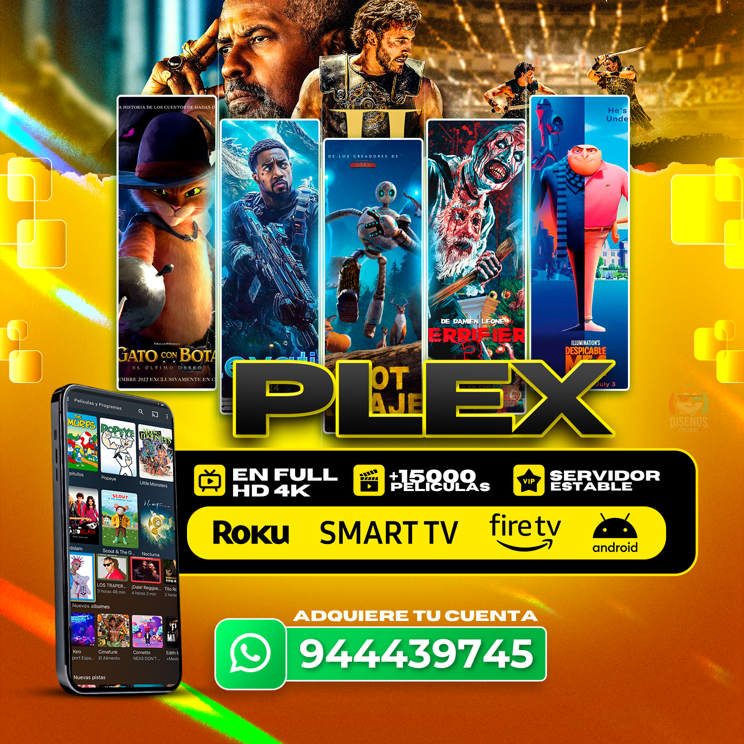 Plex 1 Perfil - Suscripción por 1 Mes 📅
