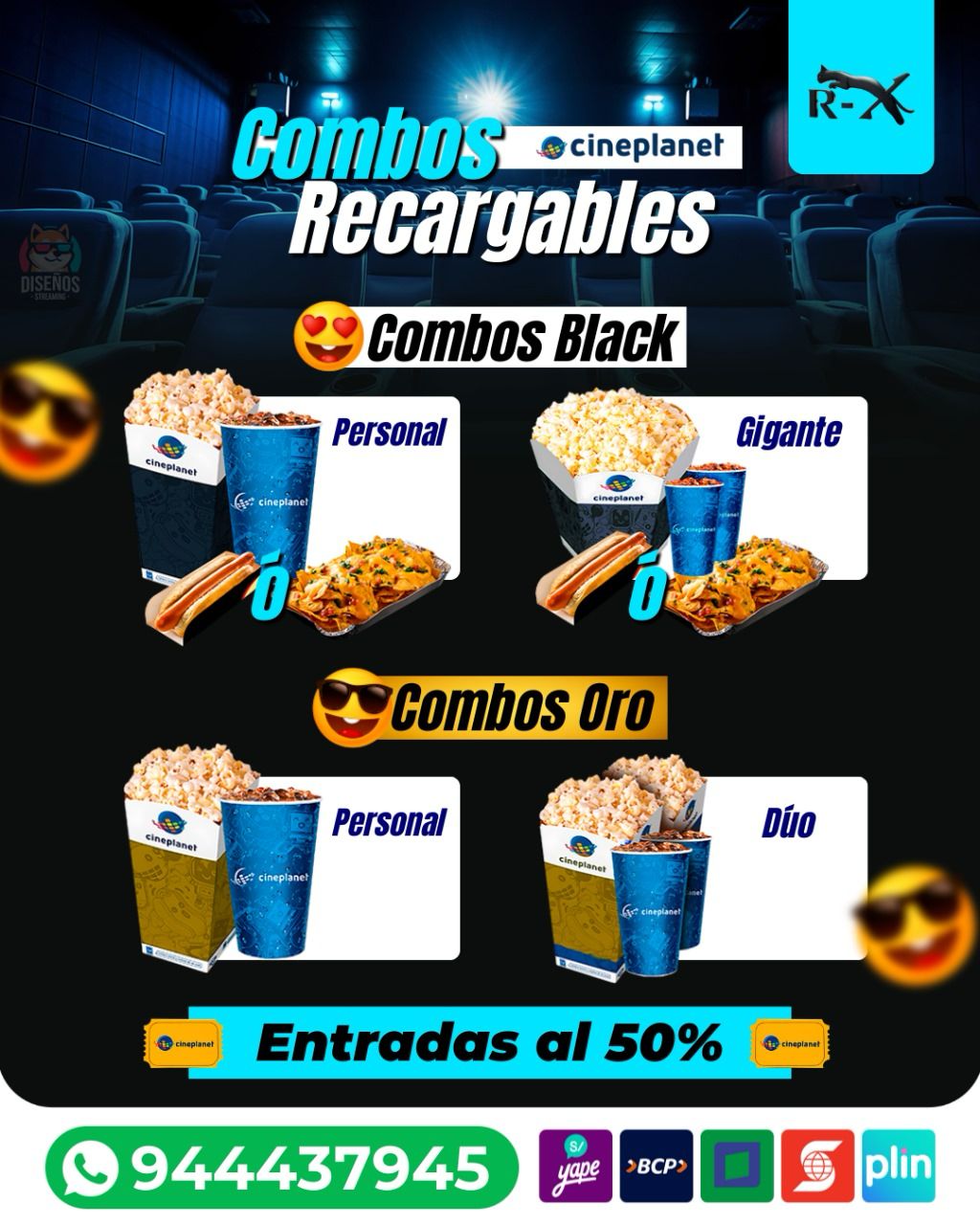 🎥🍿 Entradas y Combos Cineplanet: 