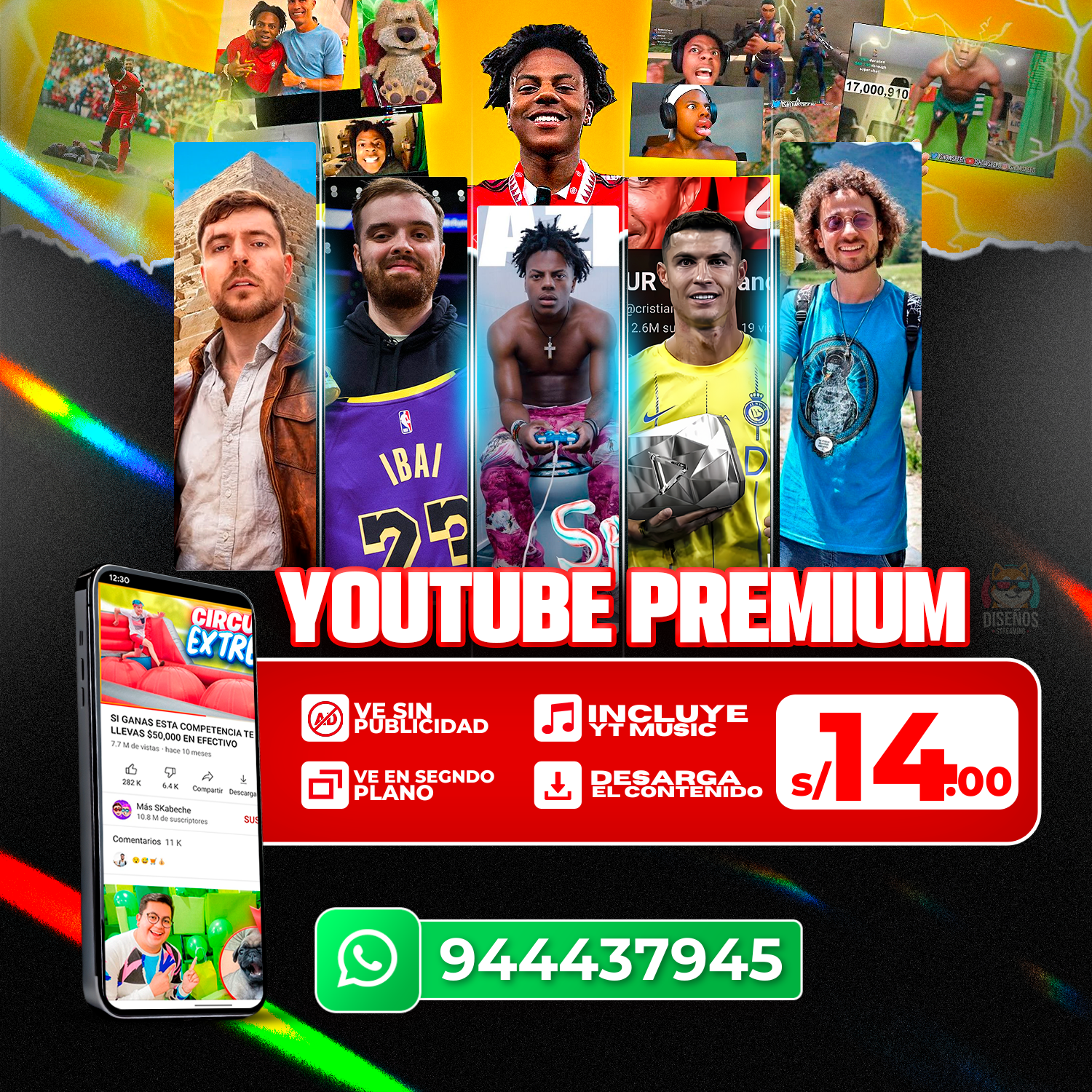 ▶️ YouTube Premium 🔥 | Cuenta Completa 🎶📺✅