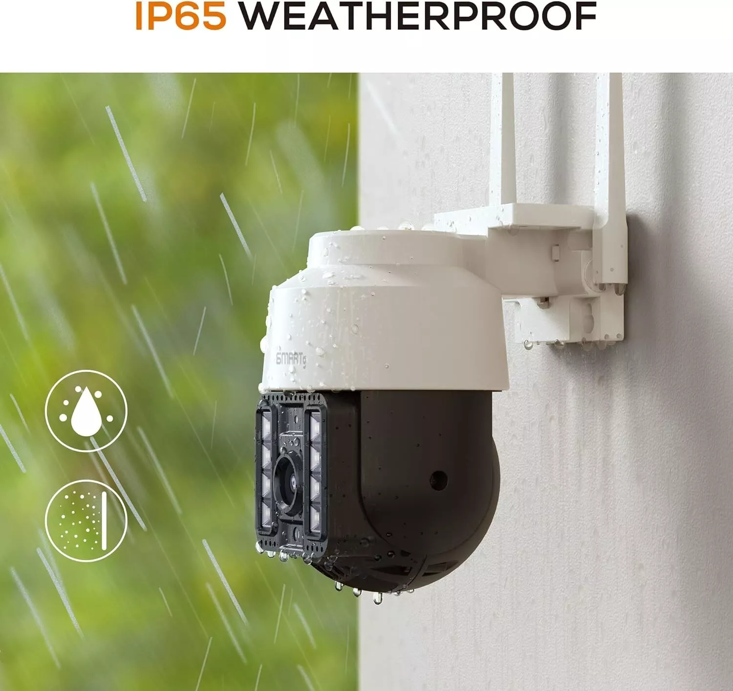 PTZ Mini Smartg ,2K HD 65ft Night Vision 2-Way Talk Auto Motion Tracking