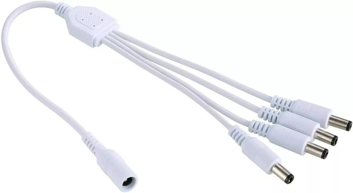 BNC Video Power Cable (4 Pack 60 Feet) All-in-One Video Security Camera