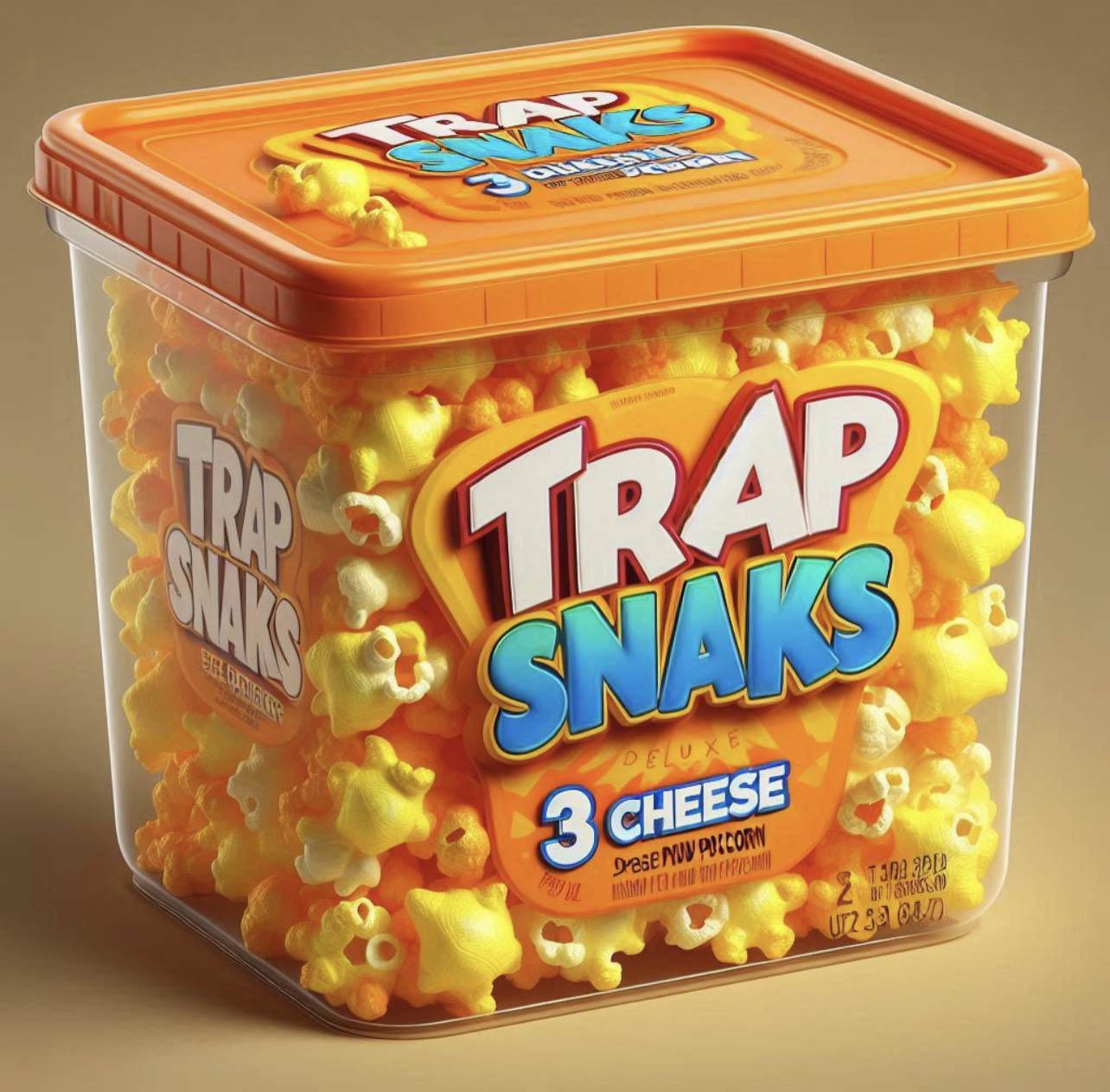 Trap Snaks Deluxe 3 Cheese Popcorn