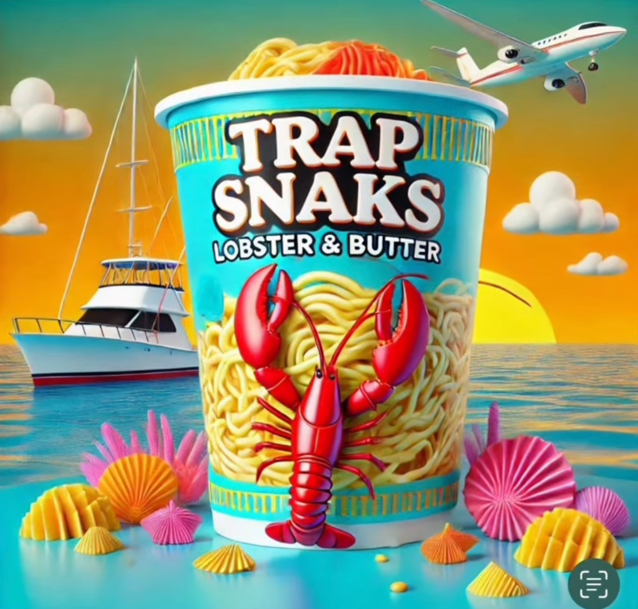 Trap Snaks Lobster & Butter Noodle Cup