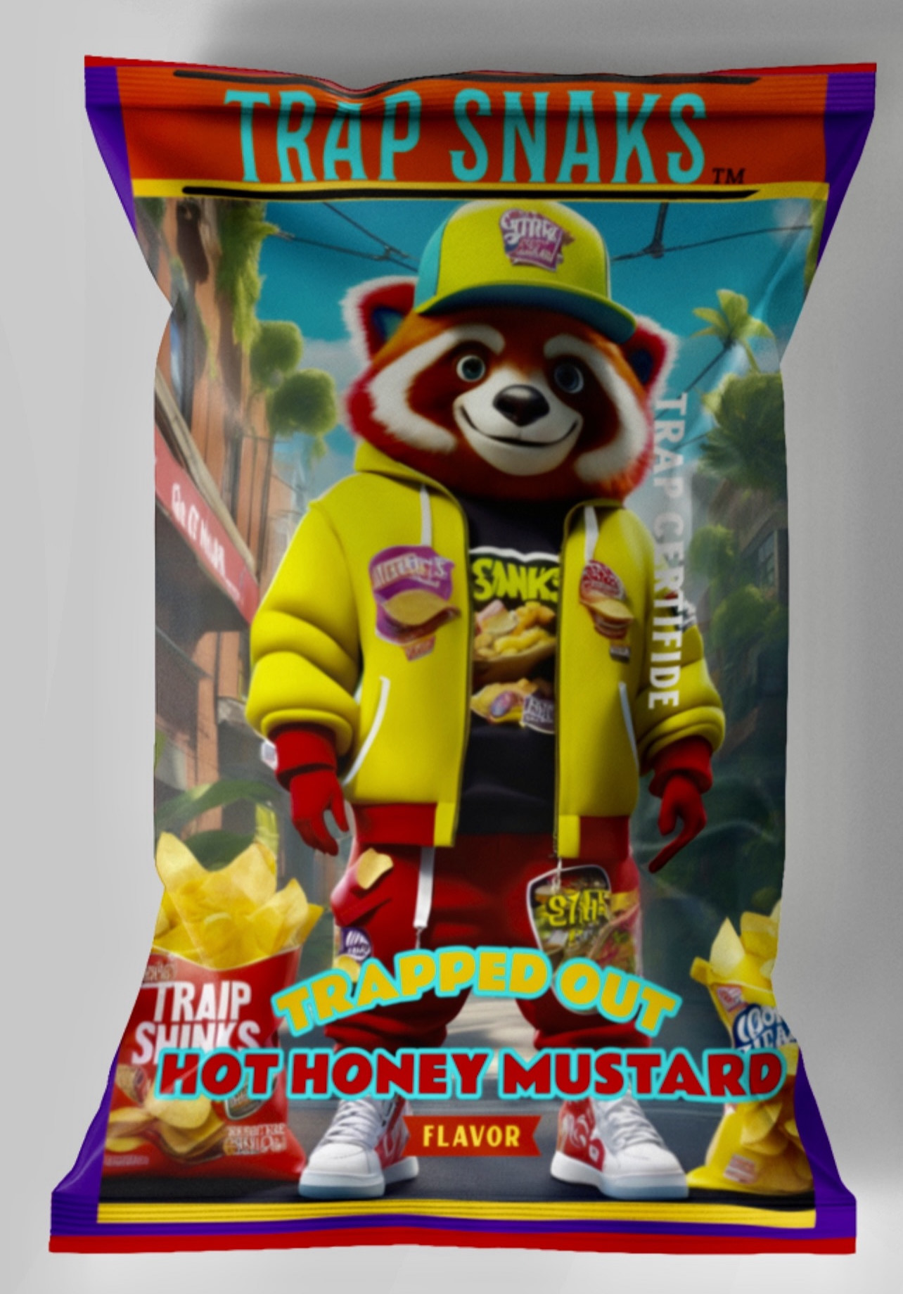 Trap Snaks Trapped Out Hot Honey Mustard Potato Chips