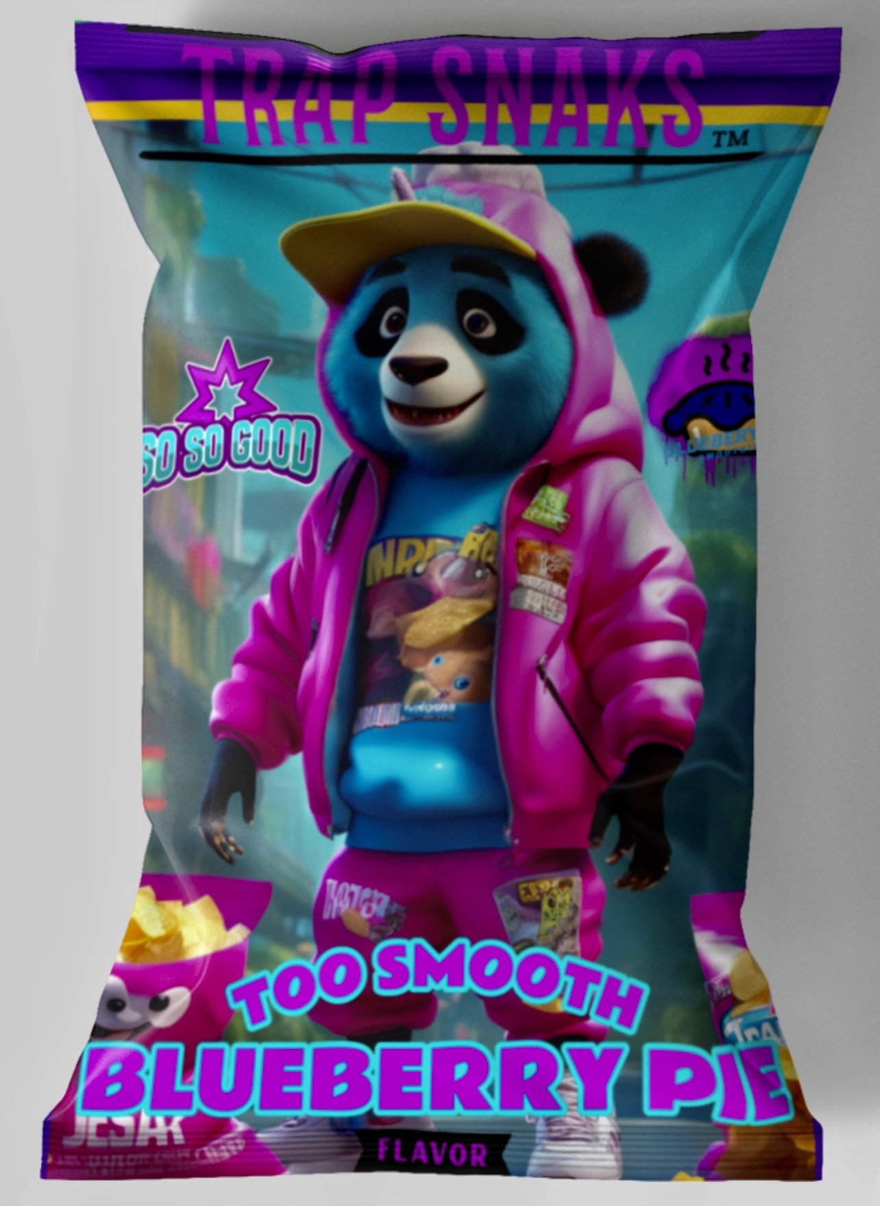 Trap Snaks Blueberry Pie Flavor Potato Chips