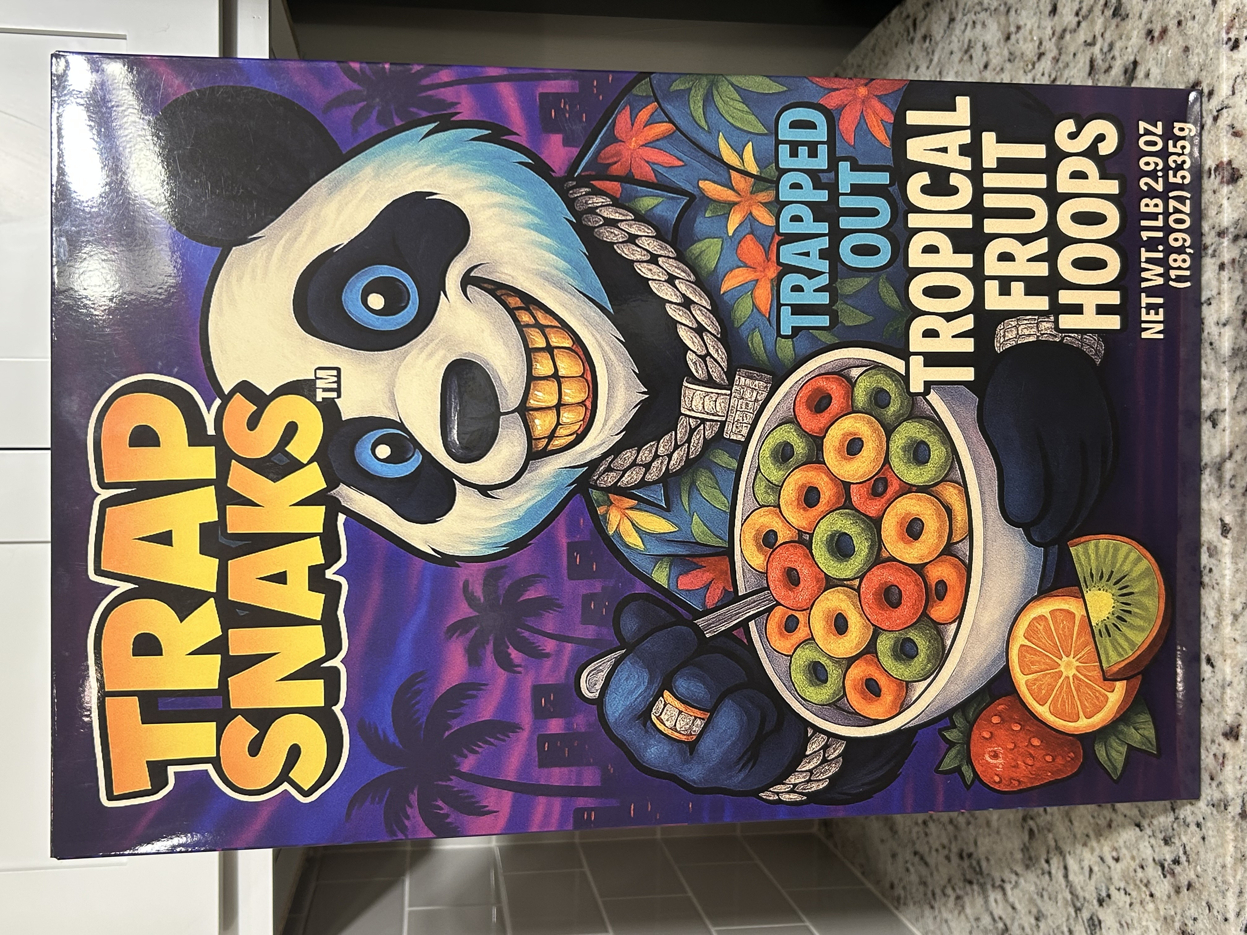 Trap Snaks Trapped Out Tropical Fruit Hoops