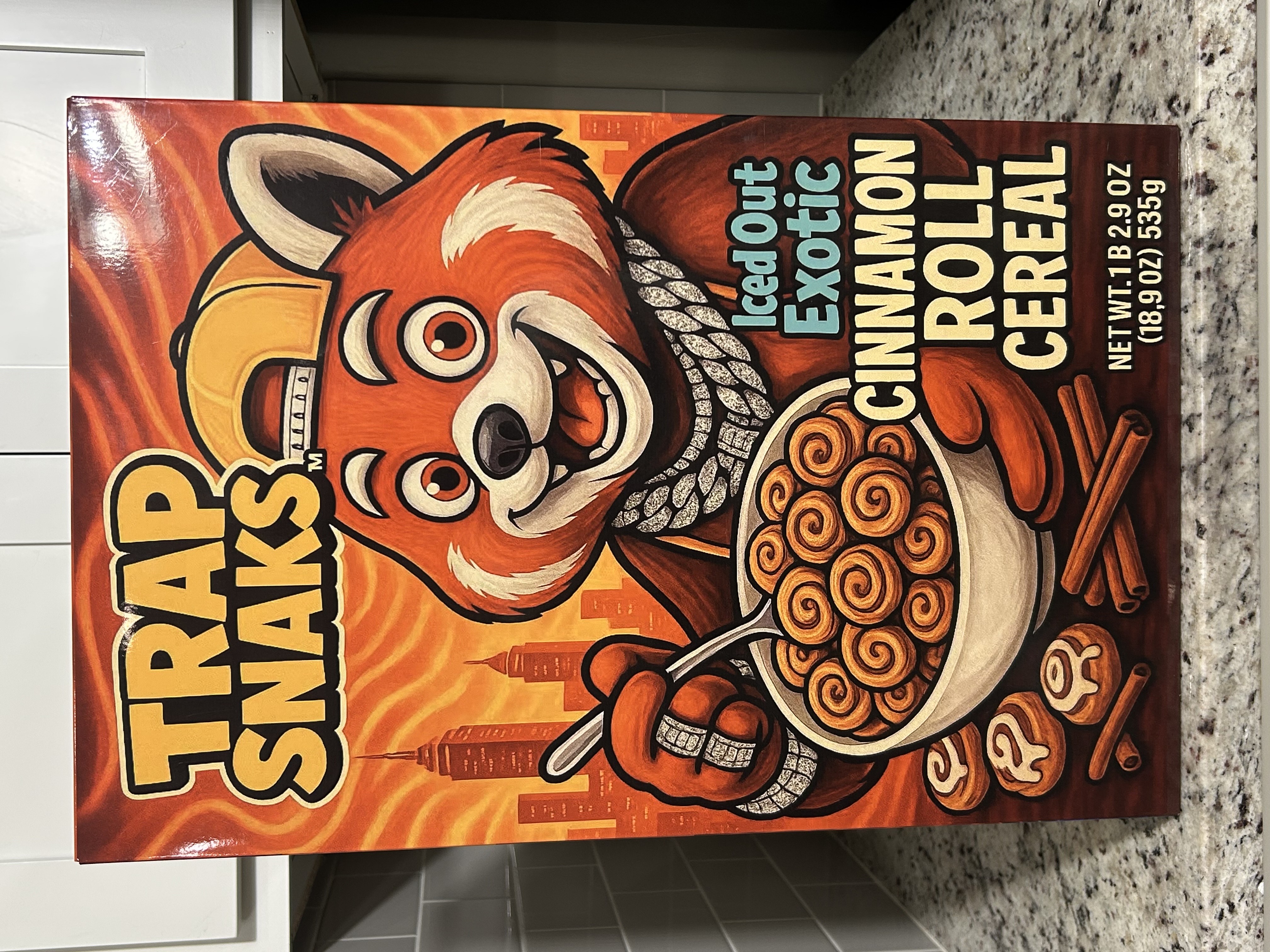 Trap Snaks Iced Out Exotic Cinnamon Roll Cereal