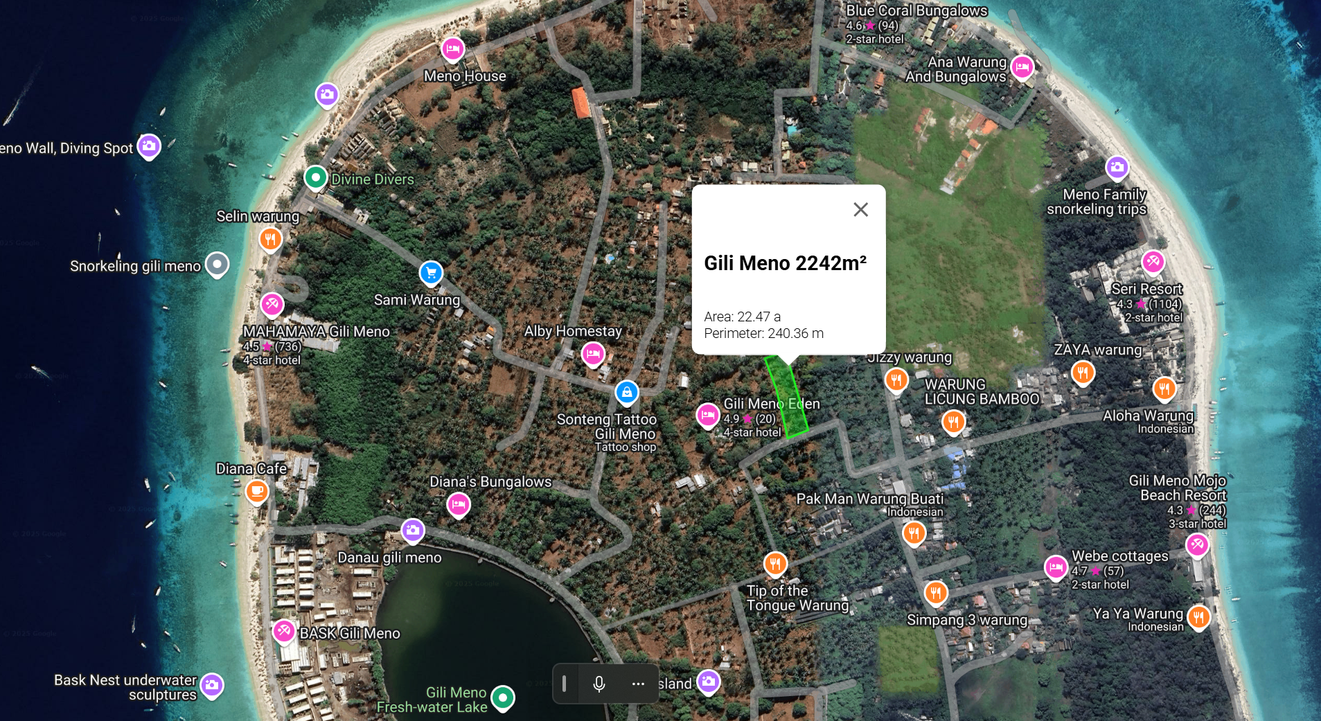 Gili Meno 2242m² 