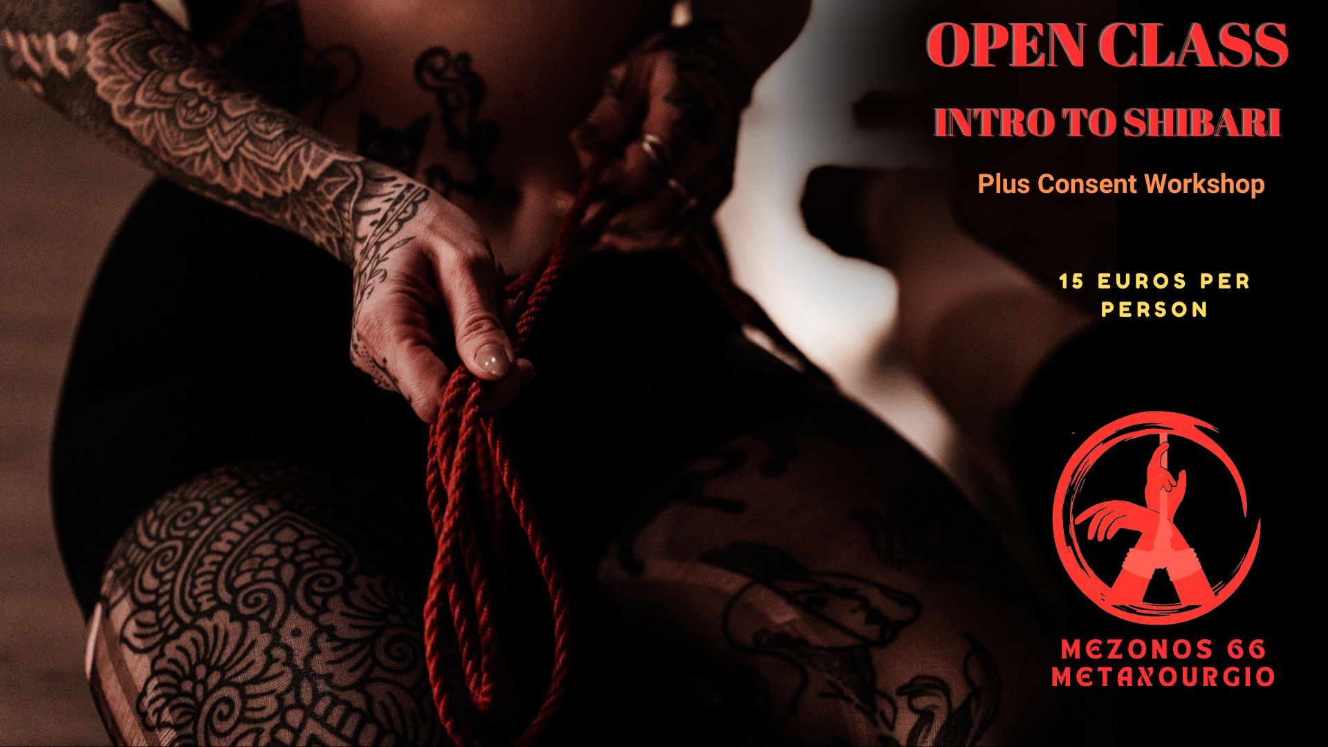 Open Class - Intro To Shibari / Ανοιχτό Μάθημα Σχοινιών - Εισαγωγή στο Σιμπάρι