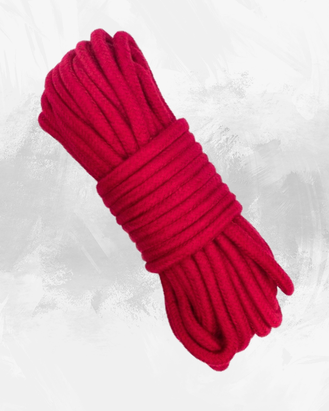 8m Synthetic Cotton Rope 6mm Fire Red - 8μ Συνθετικό Βαμβακερό Σχοινί 6mm Κόκκινο της Φωτιάς