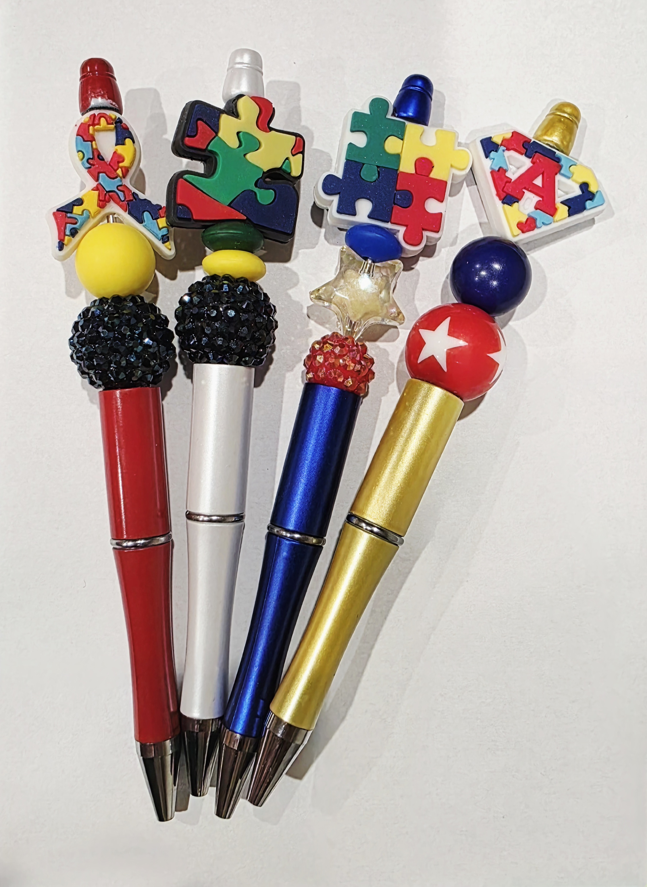Decorative Puzzle Piece Pens