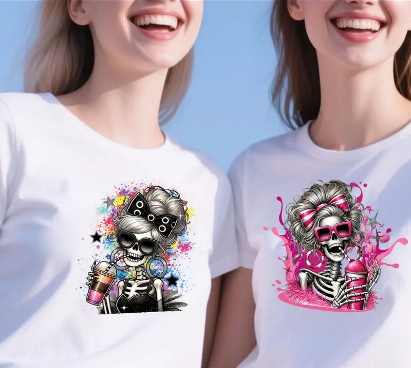 💀✨ TShirt Listing: “Glam to the Bone” – Skeleton Style Icons Tee