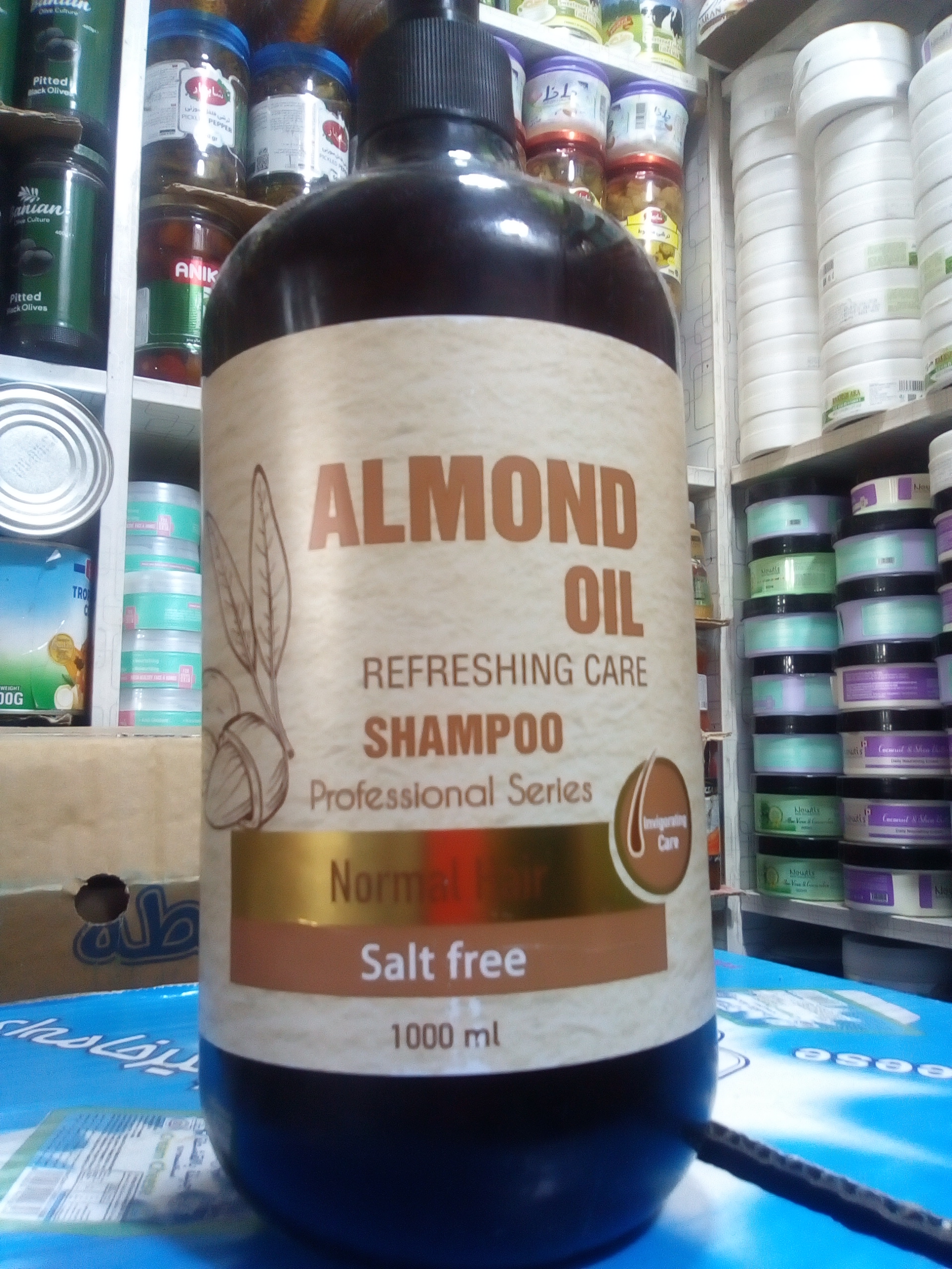 Schon Almond Oil Refreshing Care Shampoo 1000ML – Organic Iranian Professional Series for Beauty Parlors & Working Women | Nourishing Hair Care for Normal Hair | Anti-Hair Fall, Softening & Shine Boosting | Paraben-Free Daily Use Shampoo | سحری باد