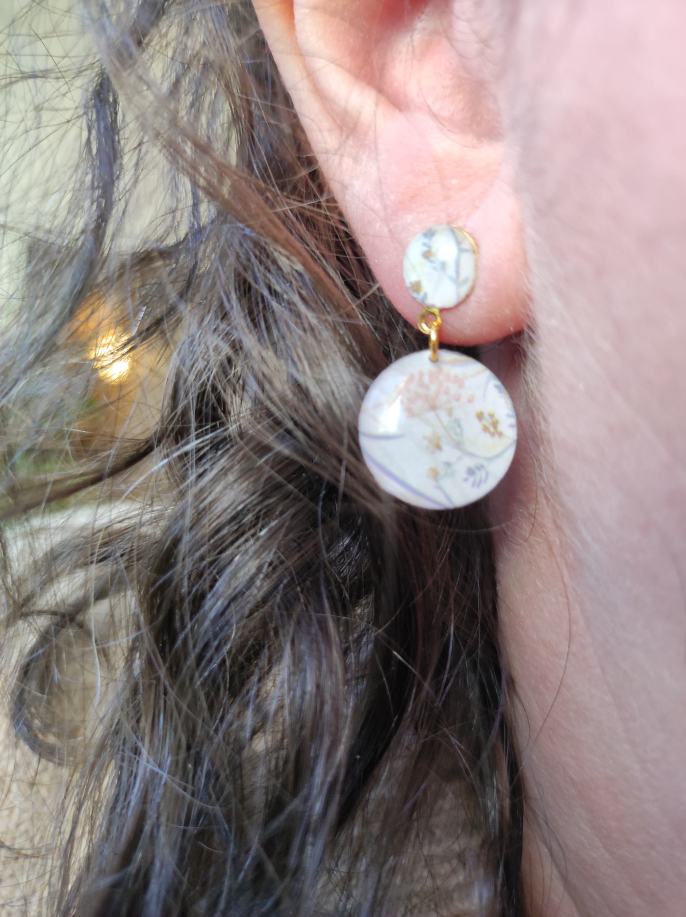 Boucles d'oreilles champètre