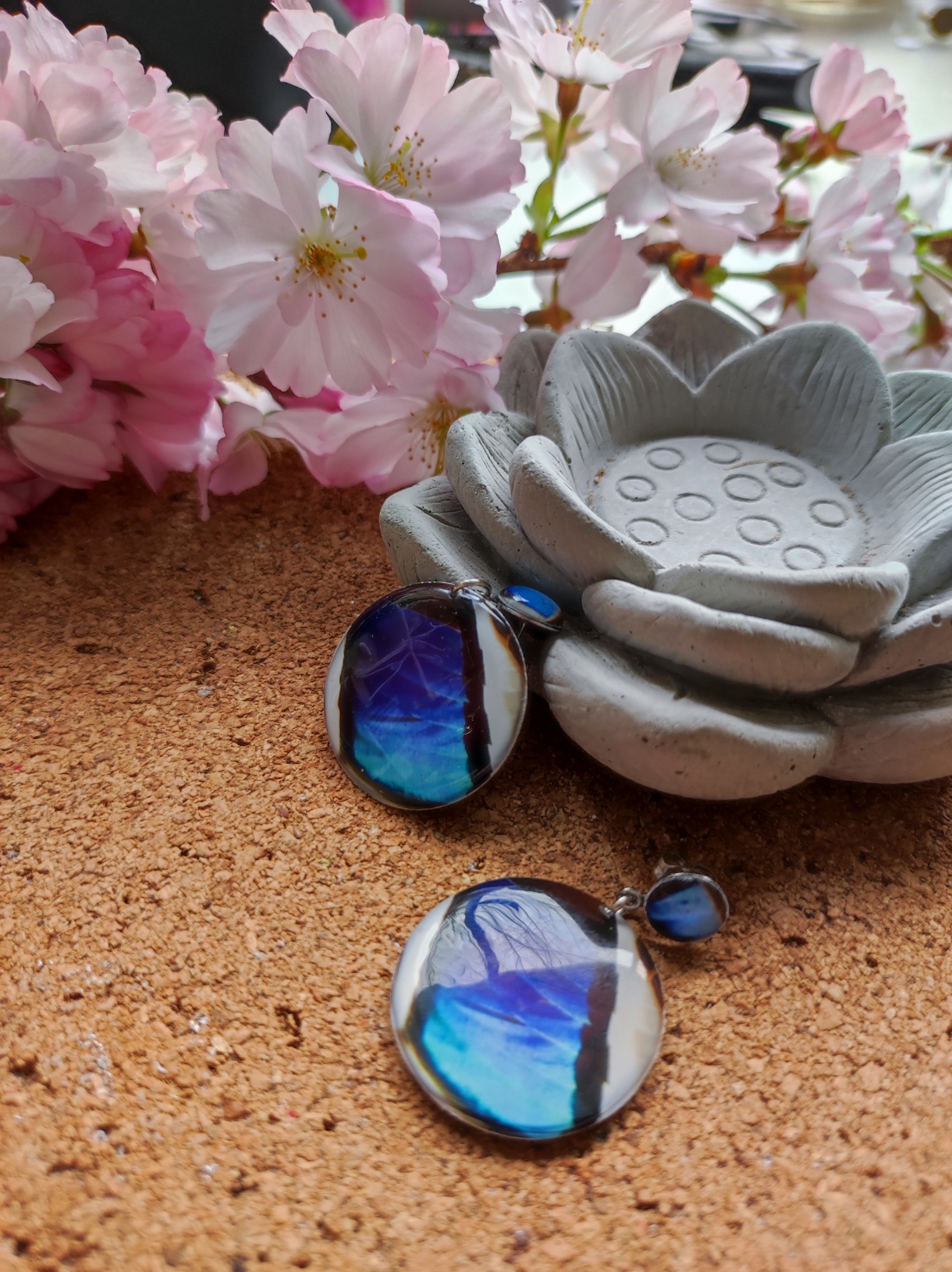 Boucles d'oreilles plume de canard