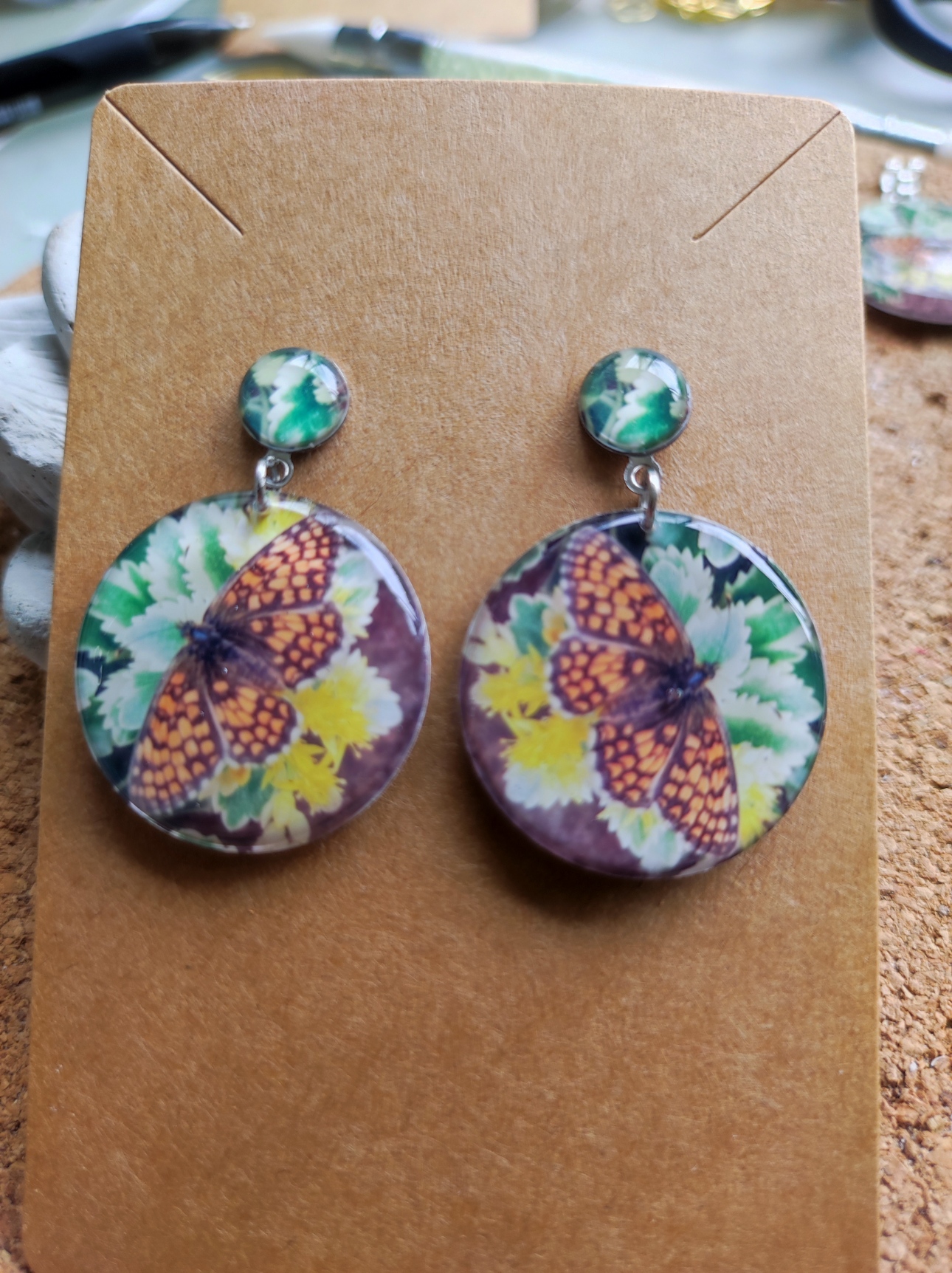 Boucles d'oreilles papillon