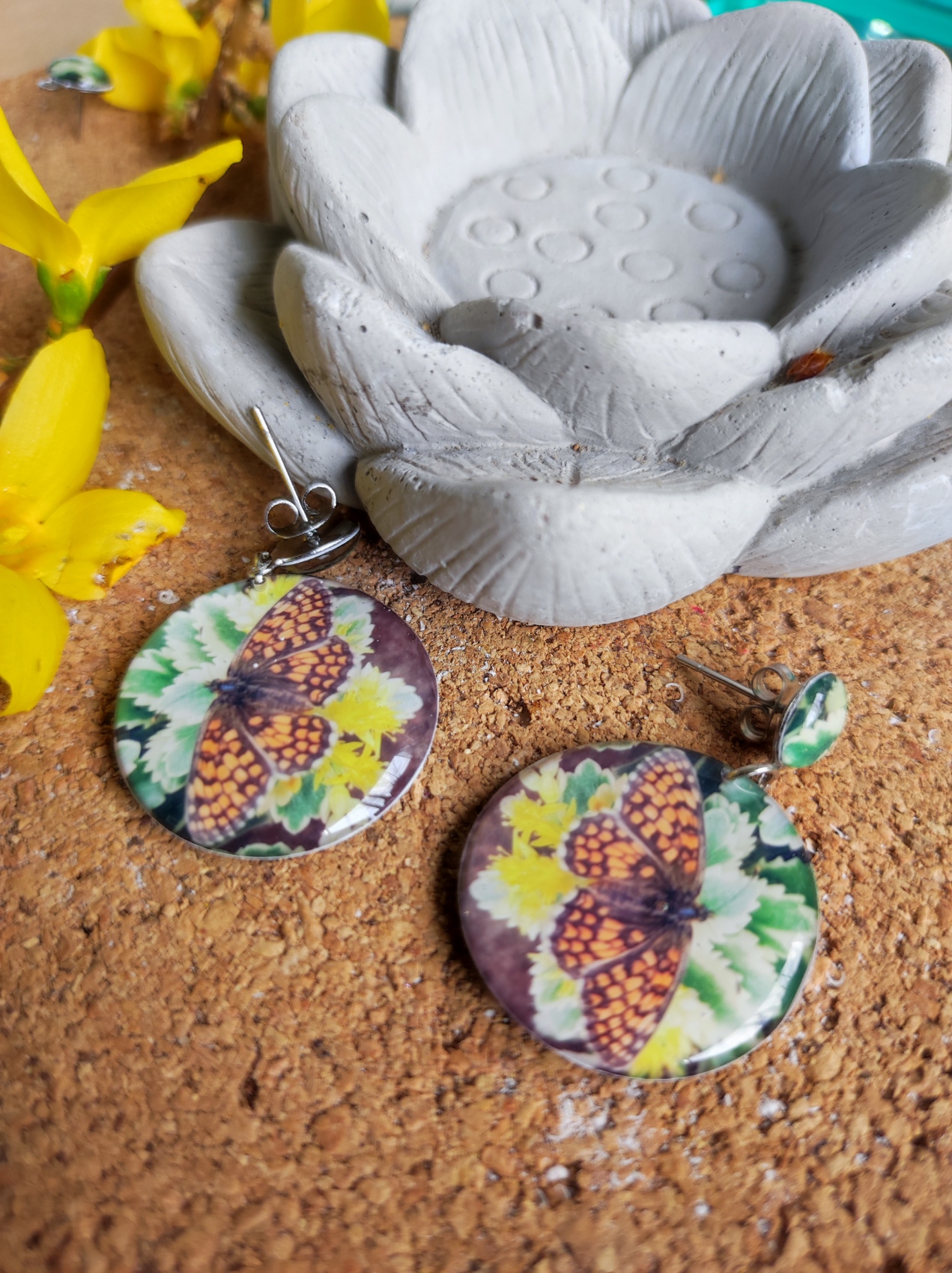 Boucles d'oreilles papillon