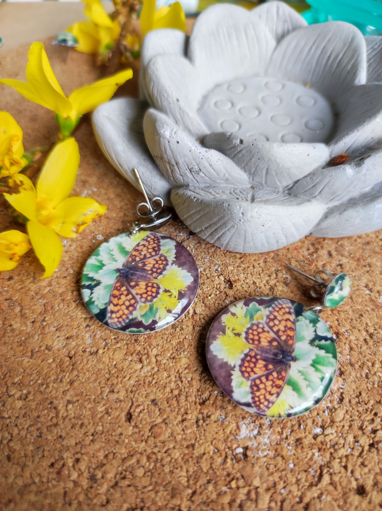 Boucles d'oreilles papillon