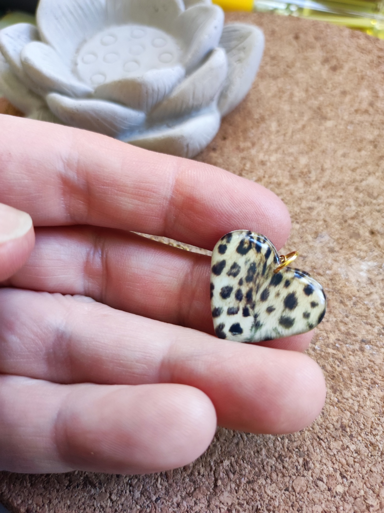Collier cœur panthère de l'amour