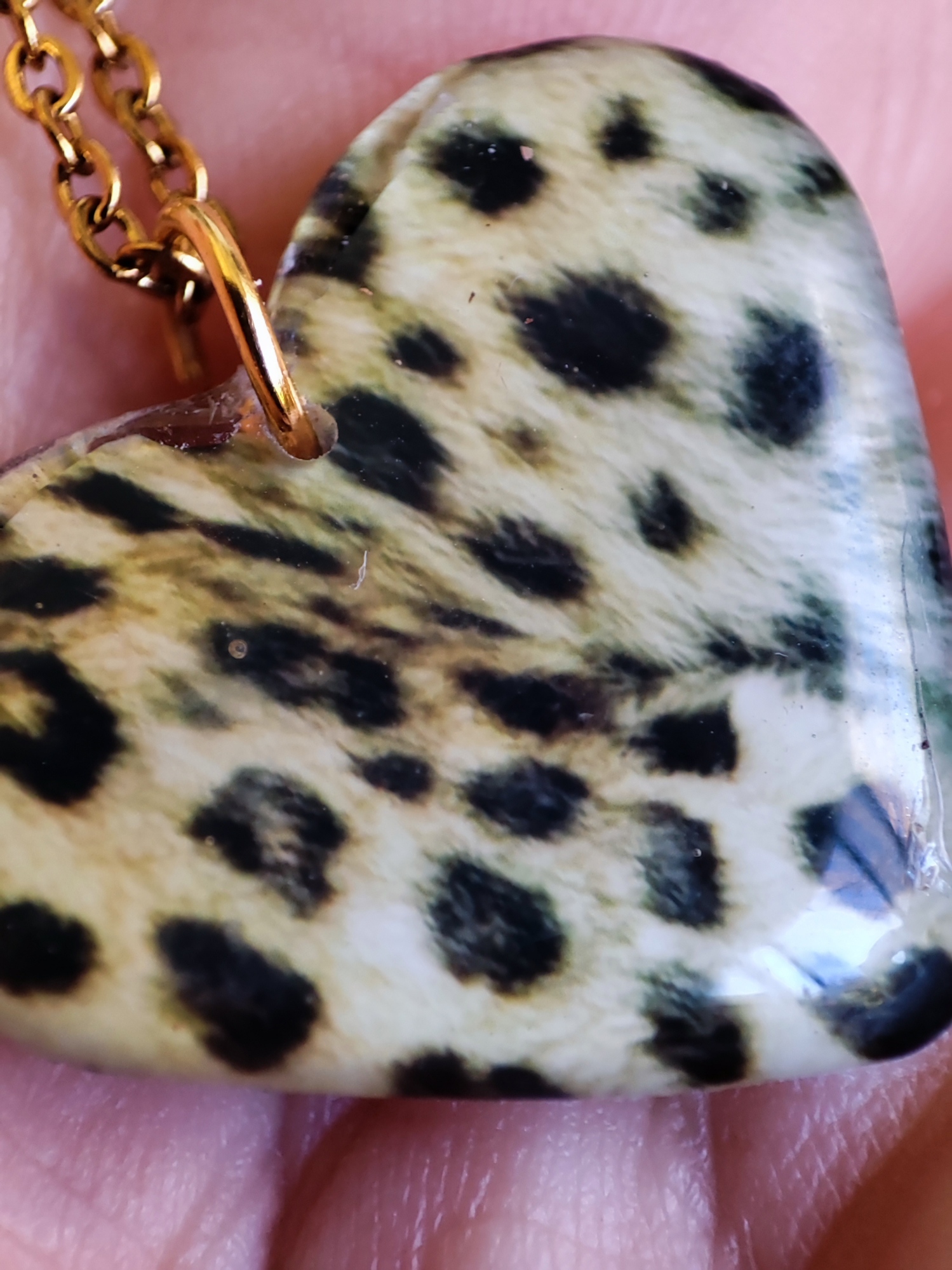 Collier cœur panthère de l'amour