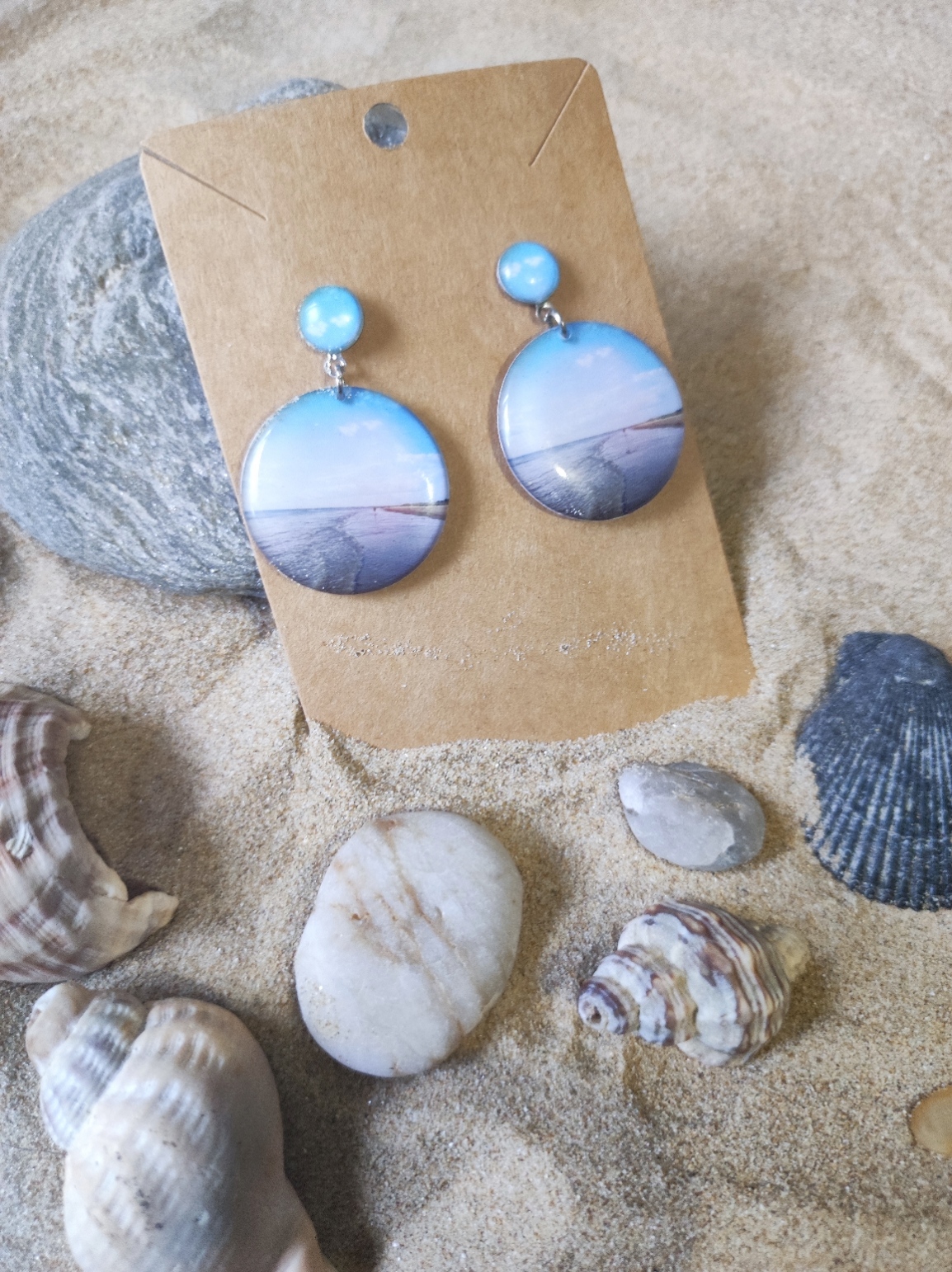 đ Boucles dâoreilles âĂclat de Plageâ