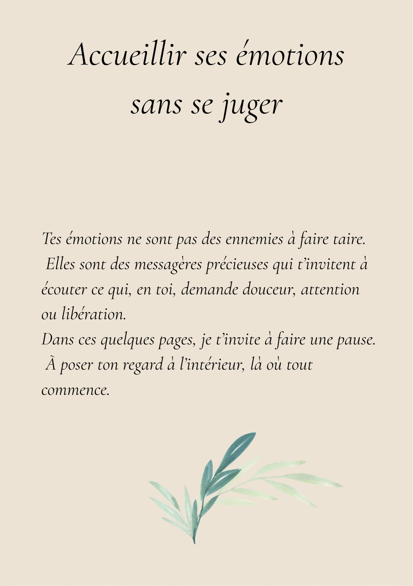 ✨ Le mini carnet émotionnel offert – pour te reconnecter à ton cœur🌱