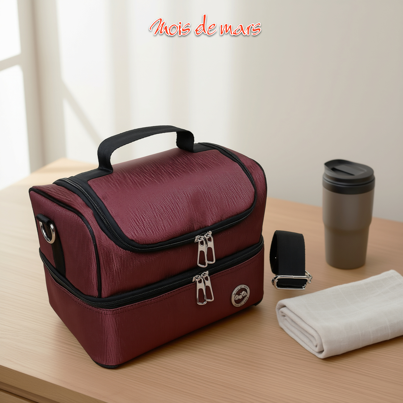 Insulated Lunch Bag GALA McLo Maroon