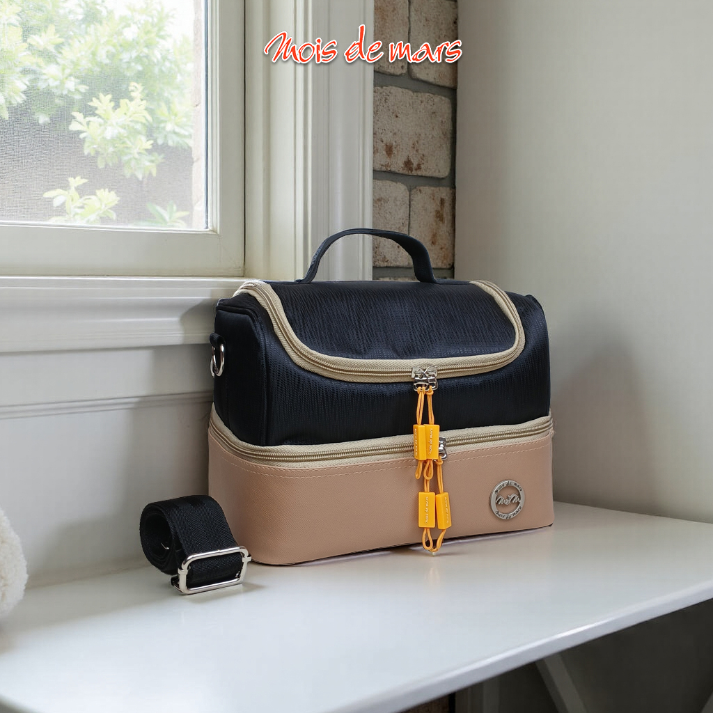 Insulated Lunch Bag GALA Black Khaki