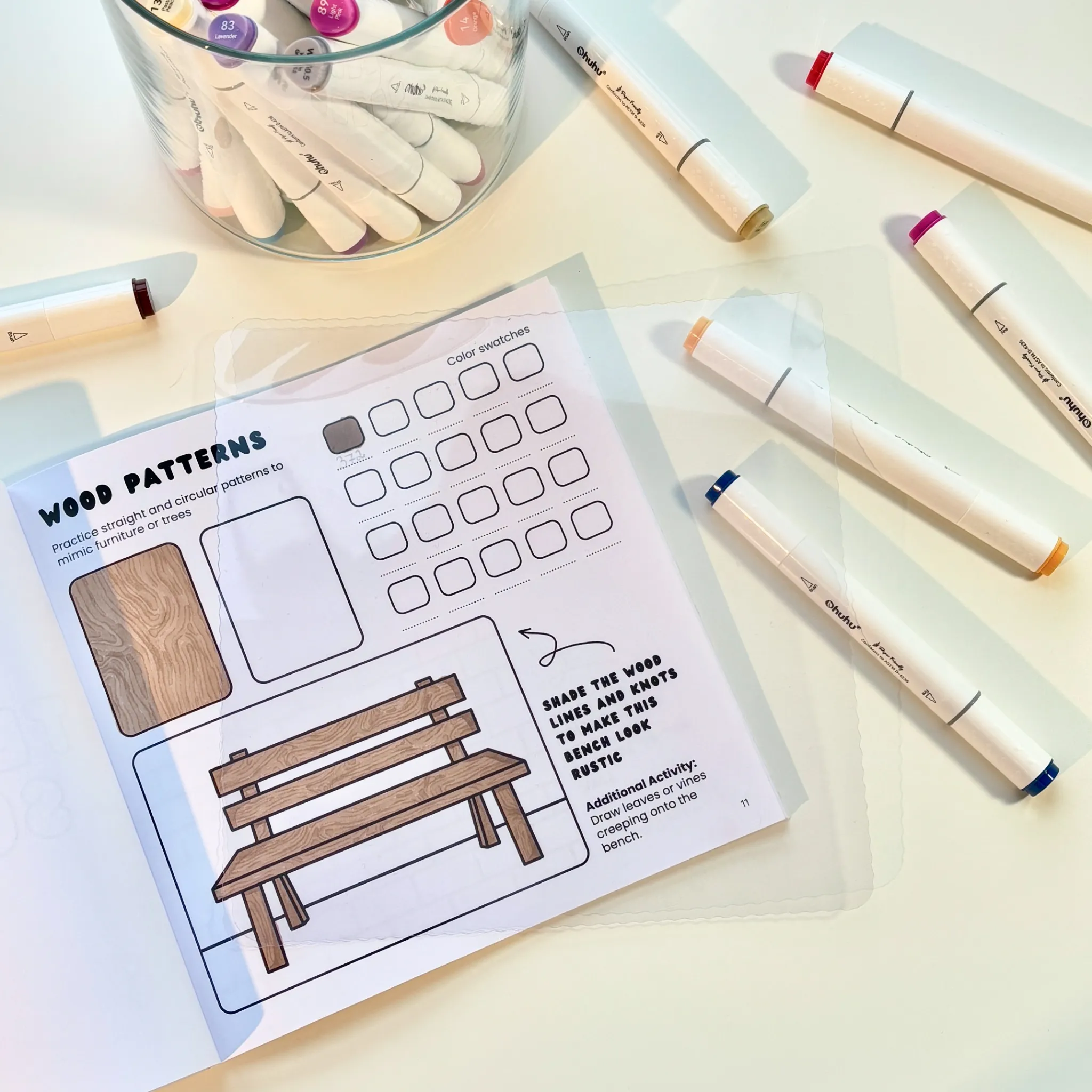 coloring protective sheet