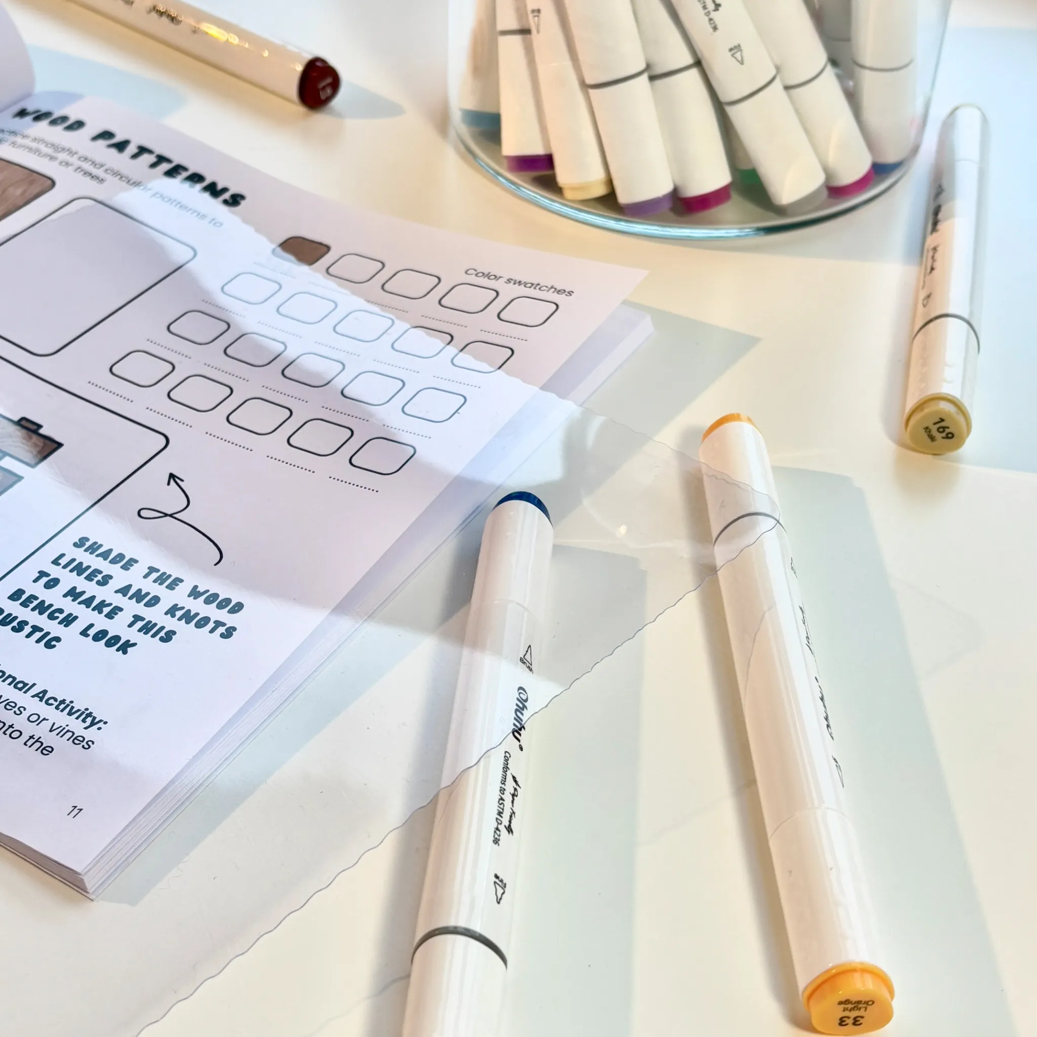 coloring protective sheet