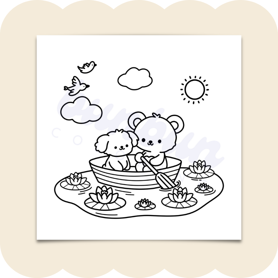 comfy times | 10 digital coloring pages