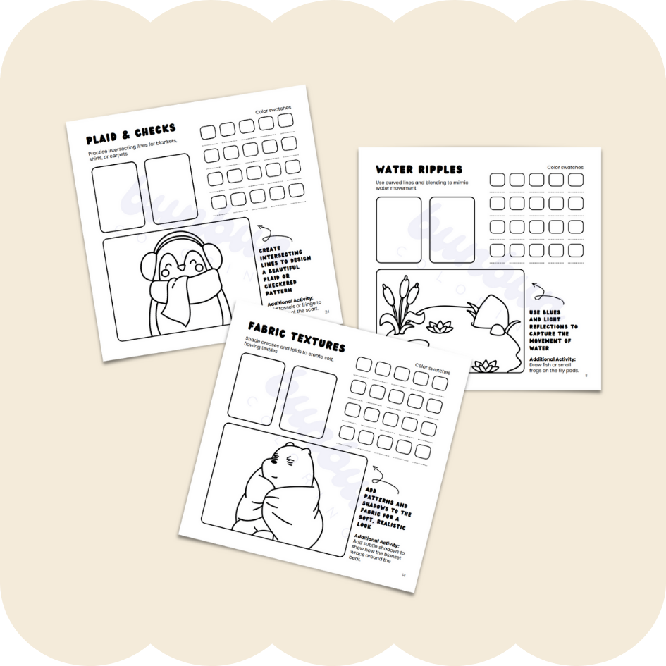 color & learn | 23 digital practicing pages